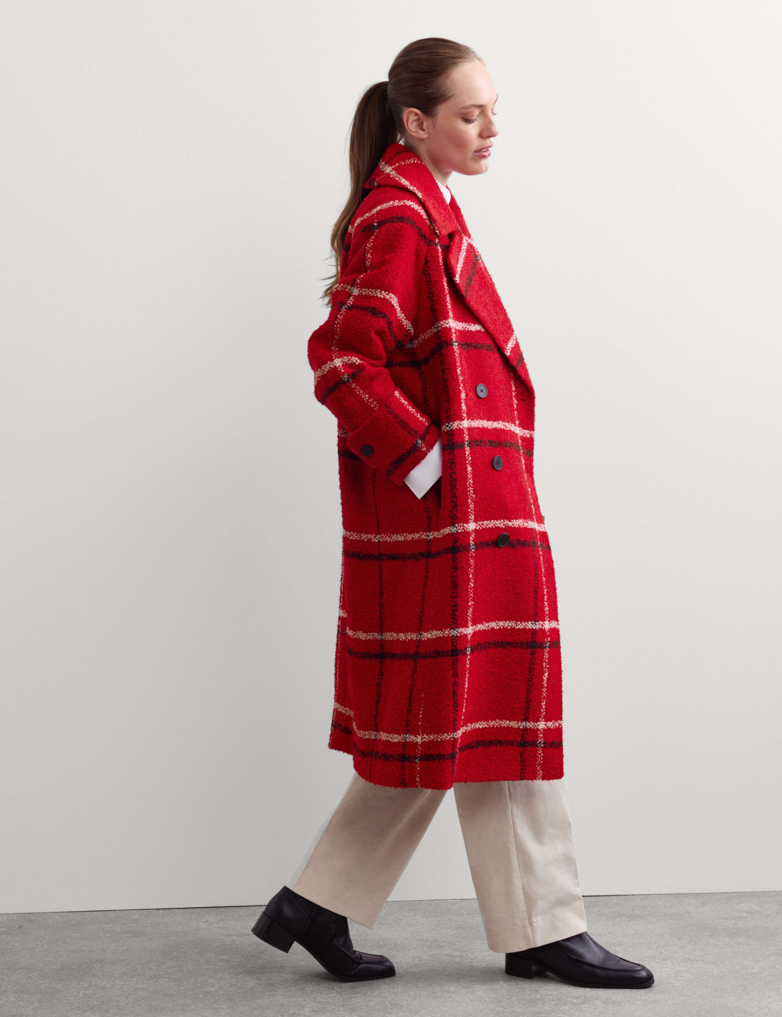 Relaxed Cocoon Coatigan with Wool 6 of 8