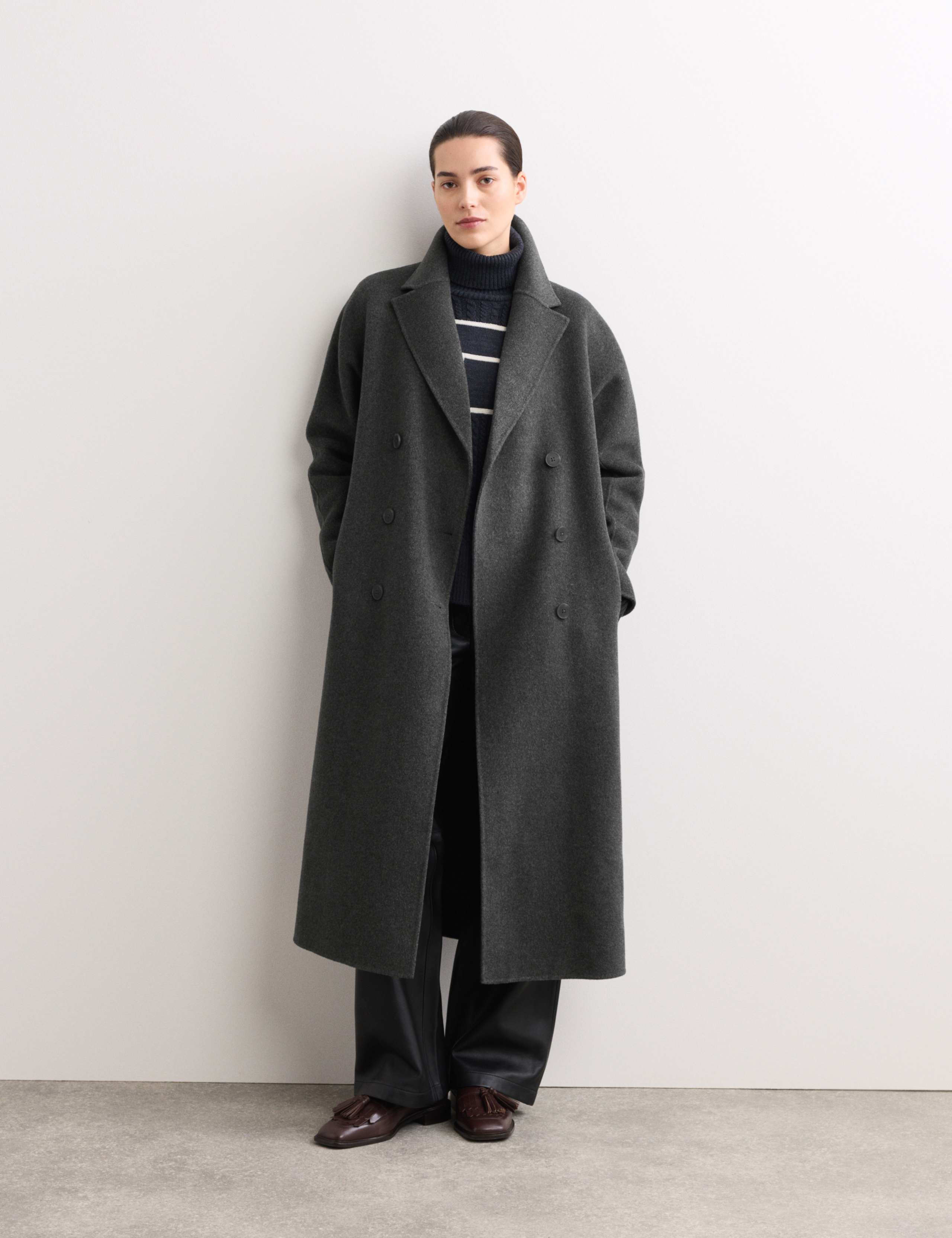 Pure Wool Longline Cocoon Coat 5 of 7