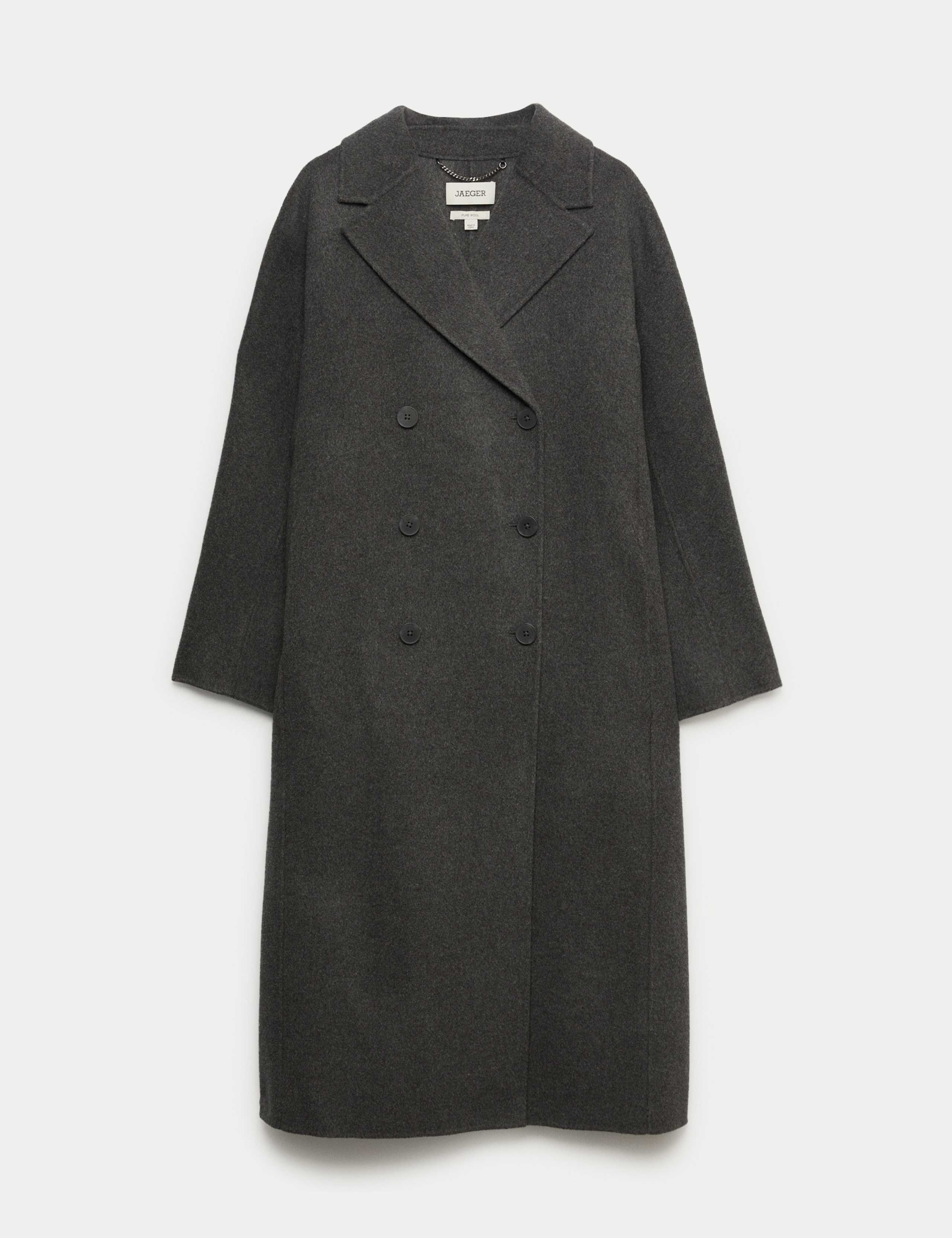 Pure Wool Longline Cocoon Coat 2 of 7