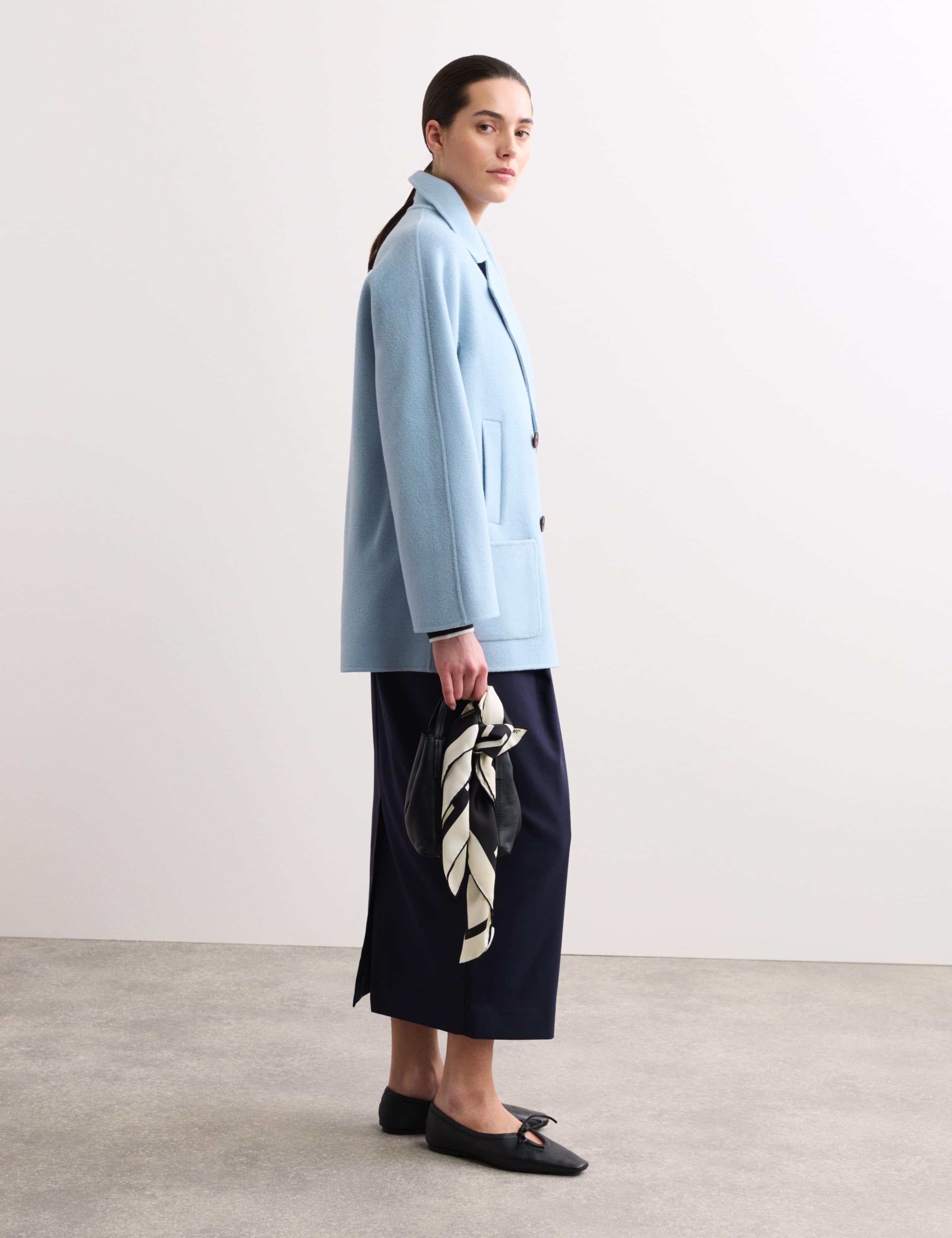 Double Face Pure Wool Tailored Short Coat 6 of 7