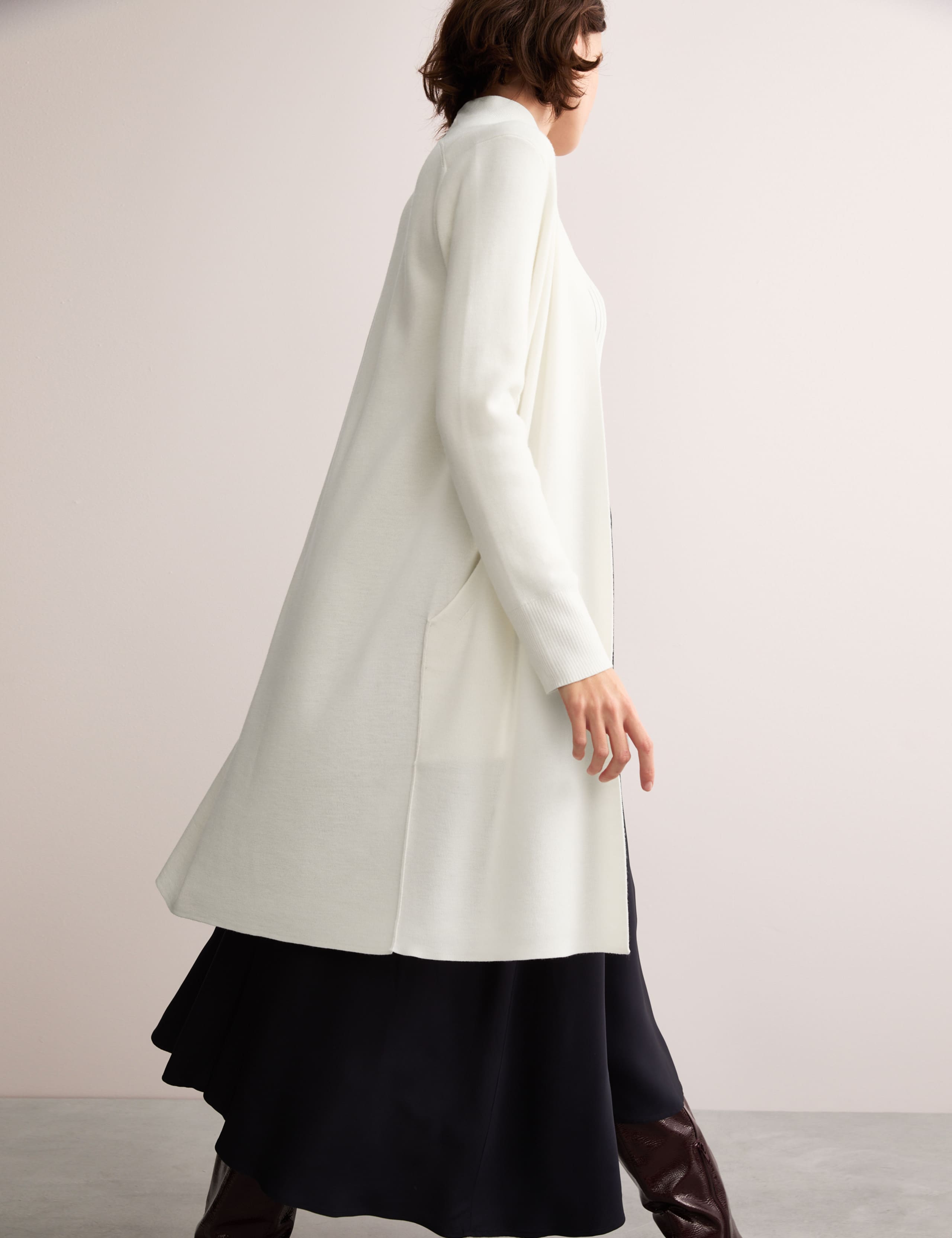 Pure Merino Wool Longline Cardigan 6 of 7