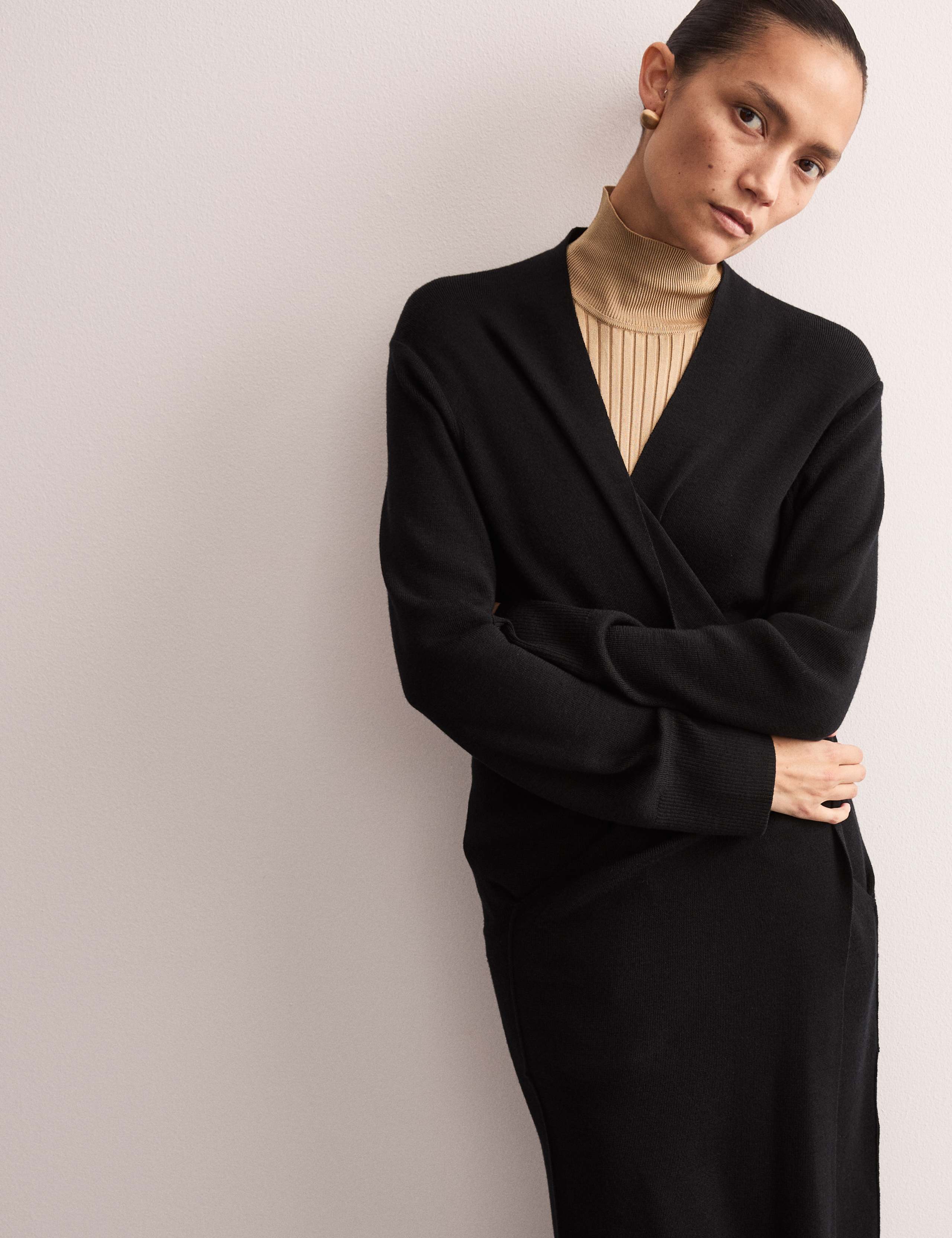 Pure Merino Wool Longline Cardigan 1 of 8