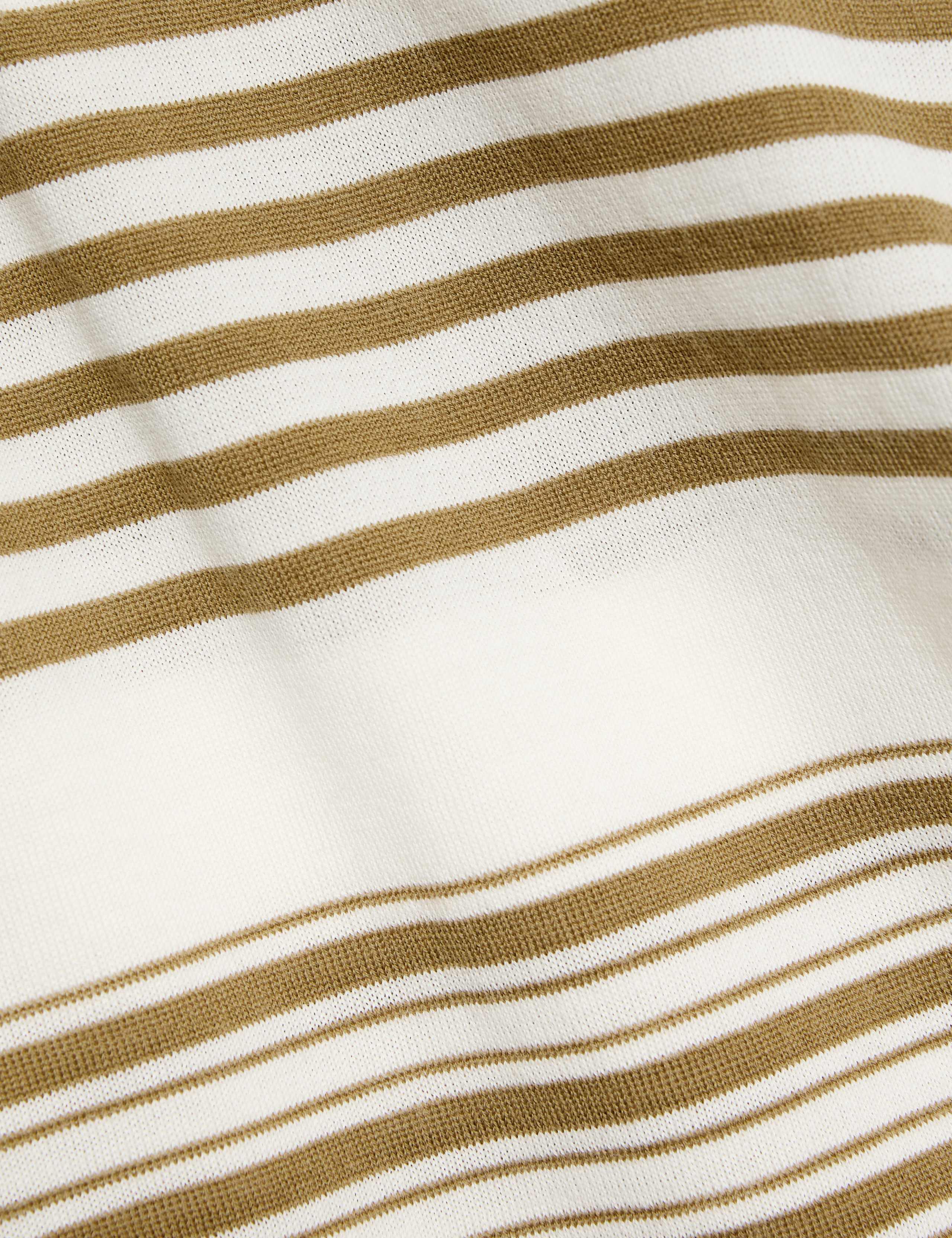 Merino Knitted Stripe Short Sleeve Tee 6 of 6