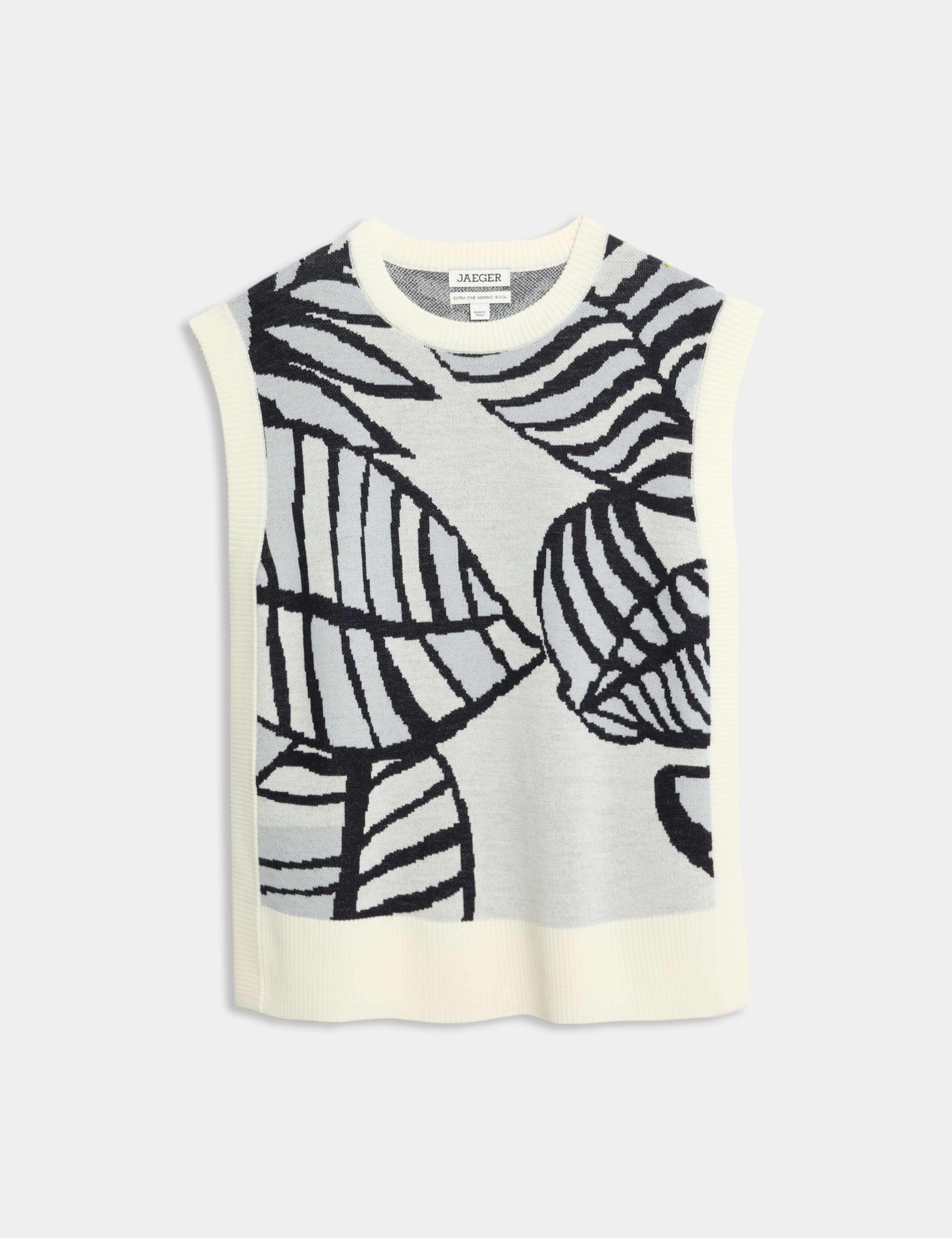 Merino Leaf Graphic Knitted Tank 2 of 8