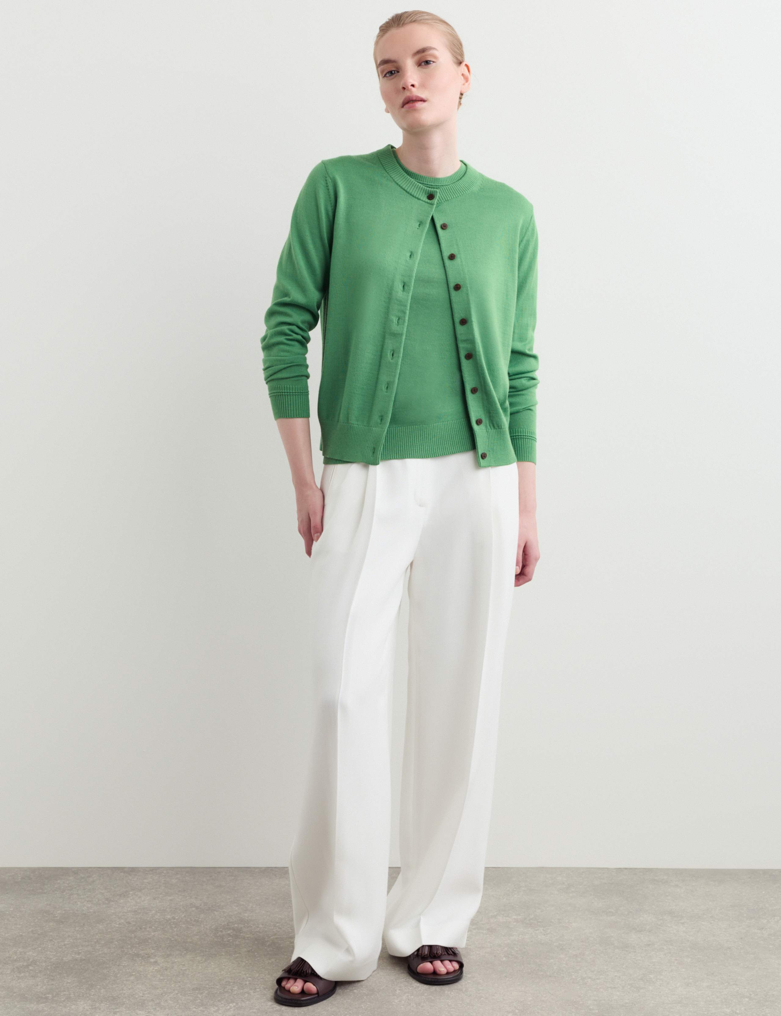 Merino Wool With Silk Knitted Vest 4 of 7