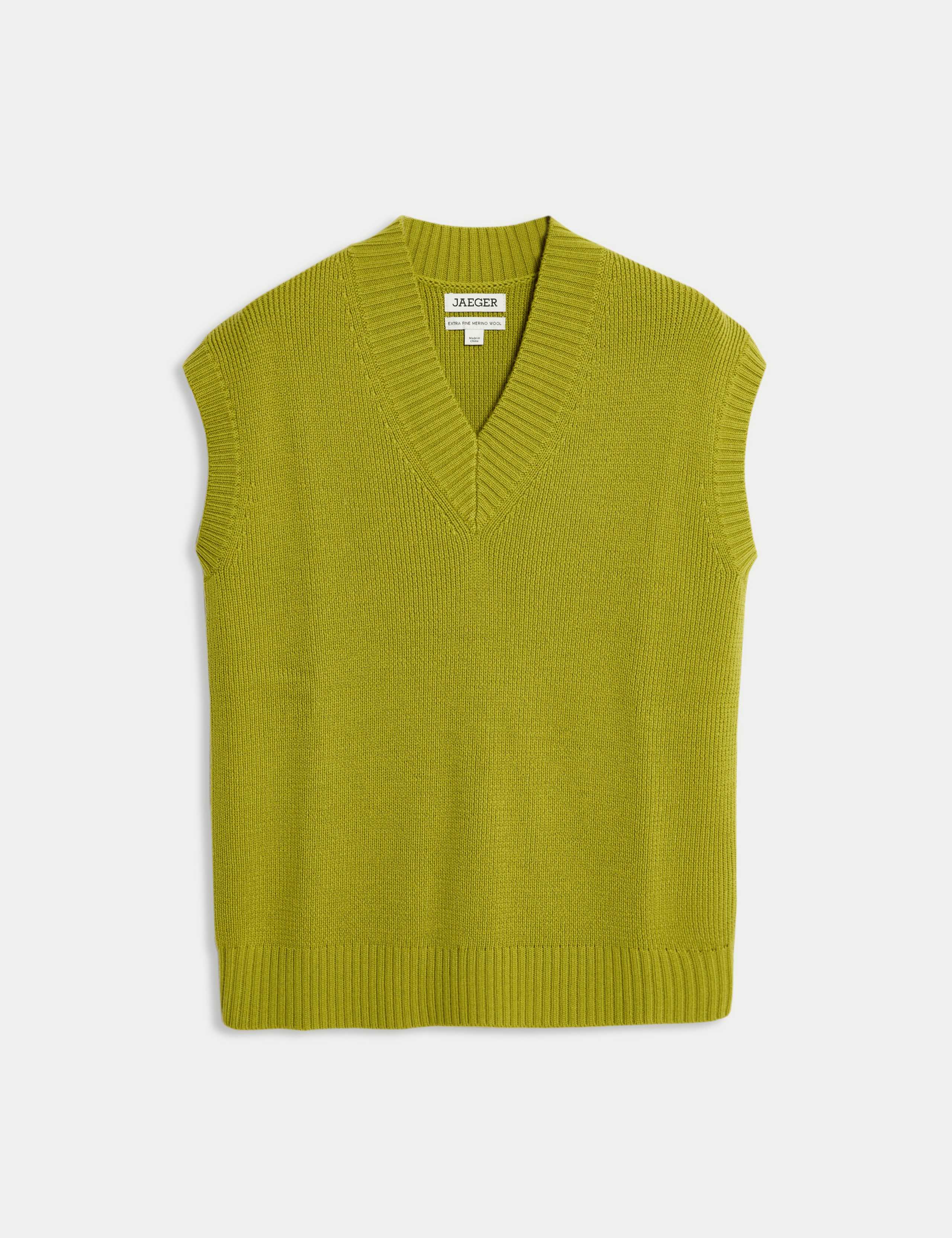 Pure Merino Wool V-Neck Knitted Vest 2 of 7