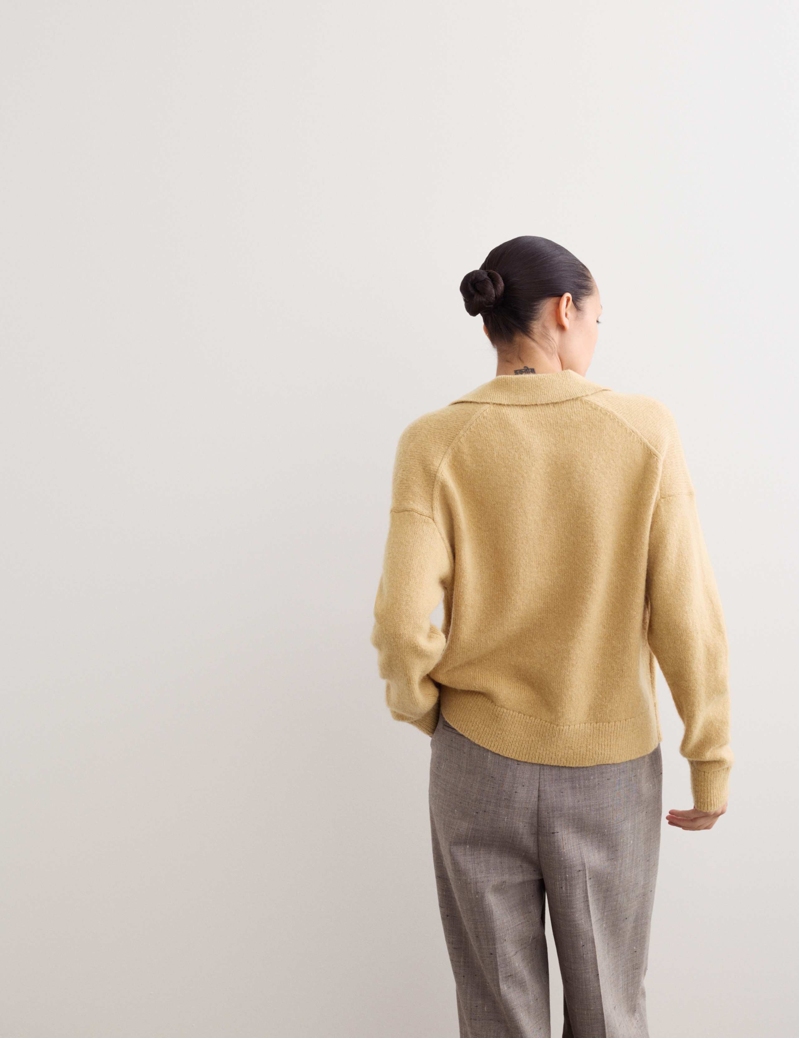 Mohair Blend Collared V-Neck Jumper 6 of 7