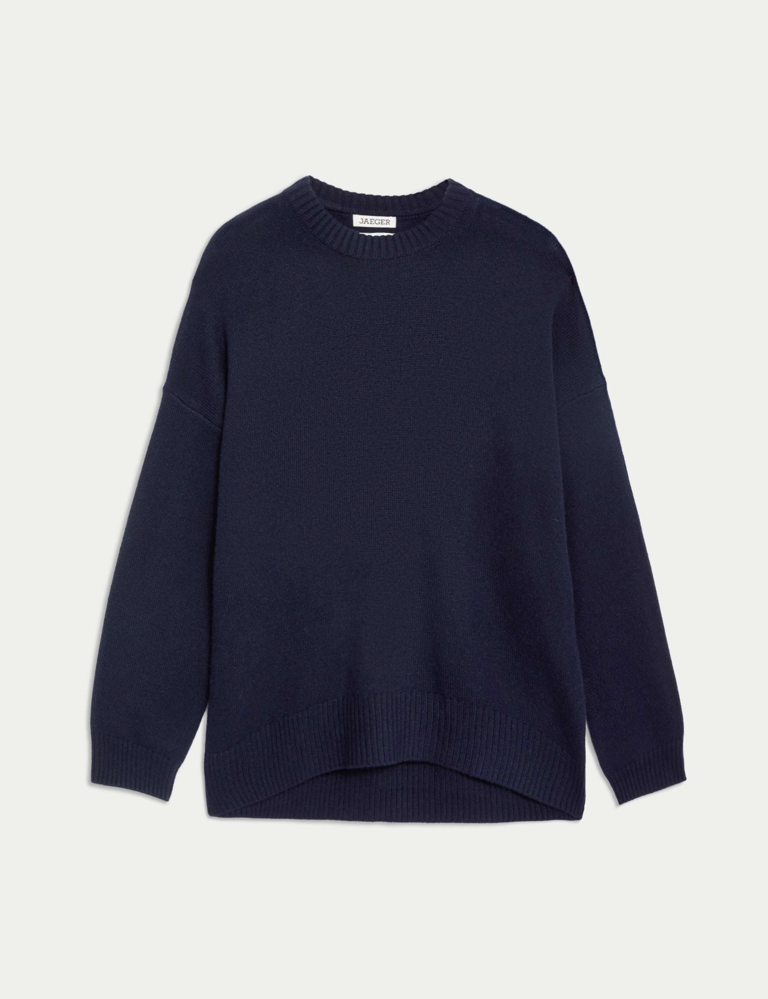 Pure Cashmere Crew Neck Relaxed Jumper 1 of 2