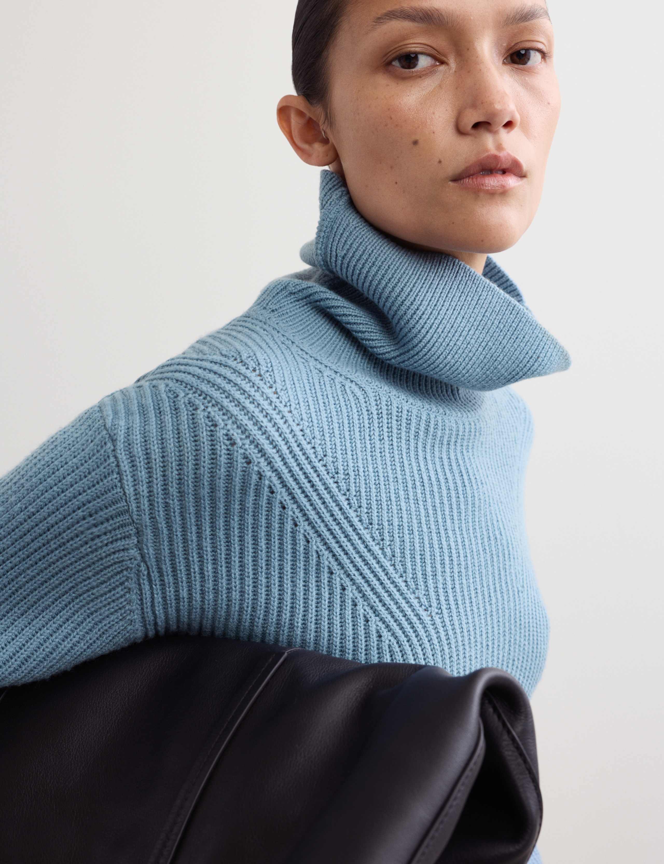 Pure Merino Wool Roll Neck Jumper 4 of 7