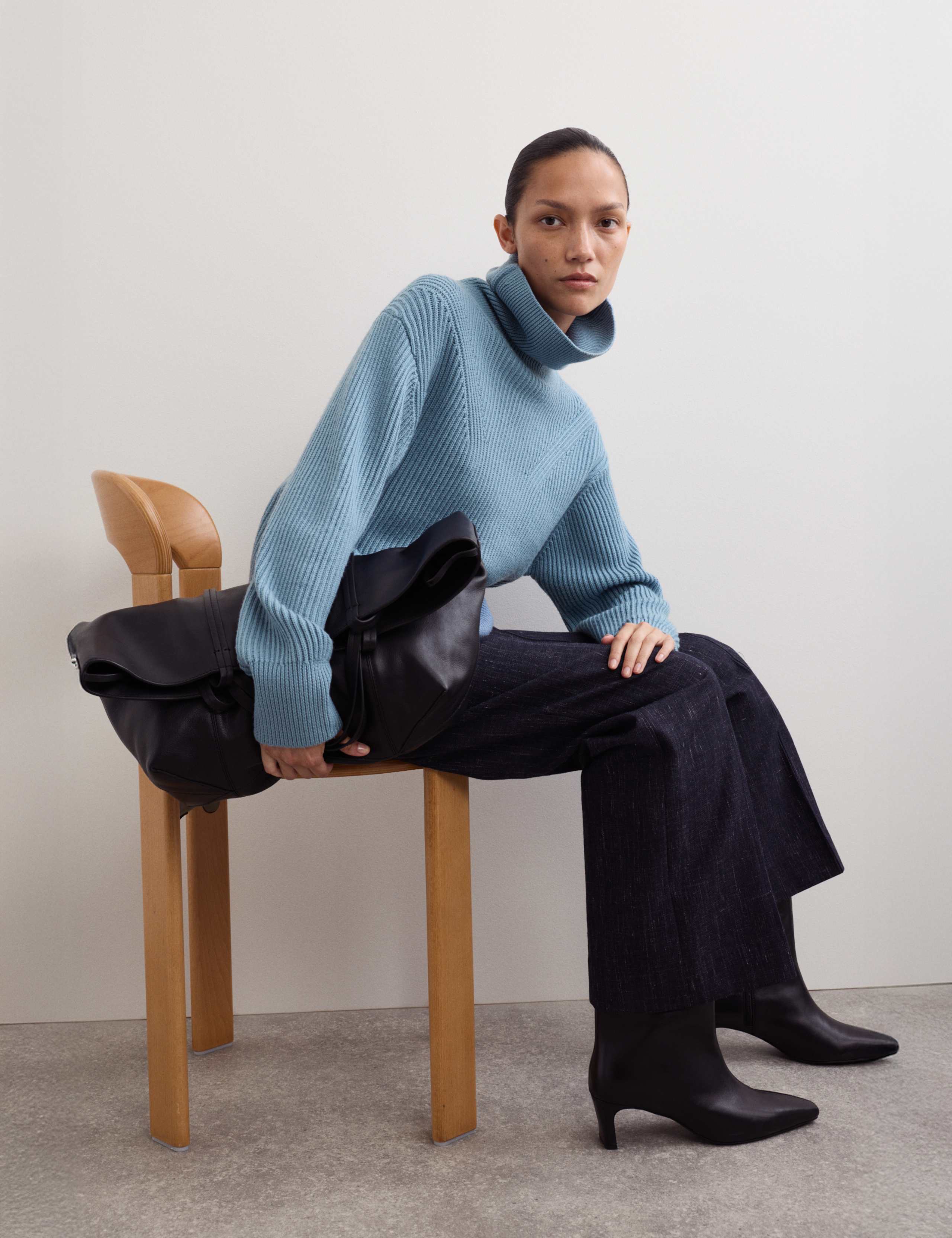 Pure Merino Wool Roll Neck Jumper 5 of 7