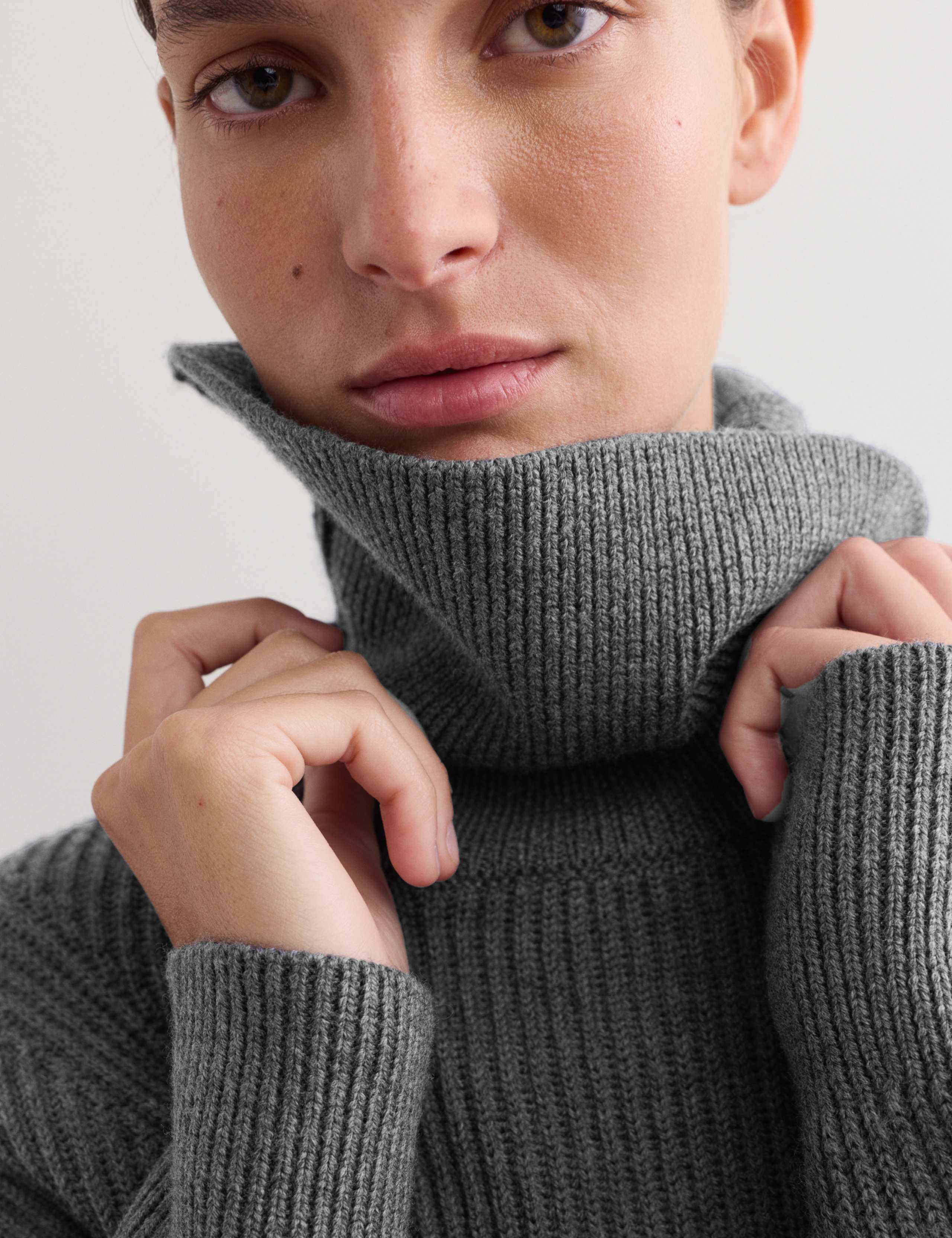 Pure Merino Wool Roll Neck Jumper 3 of 8