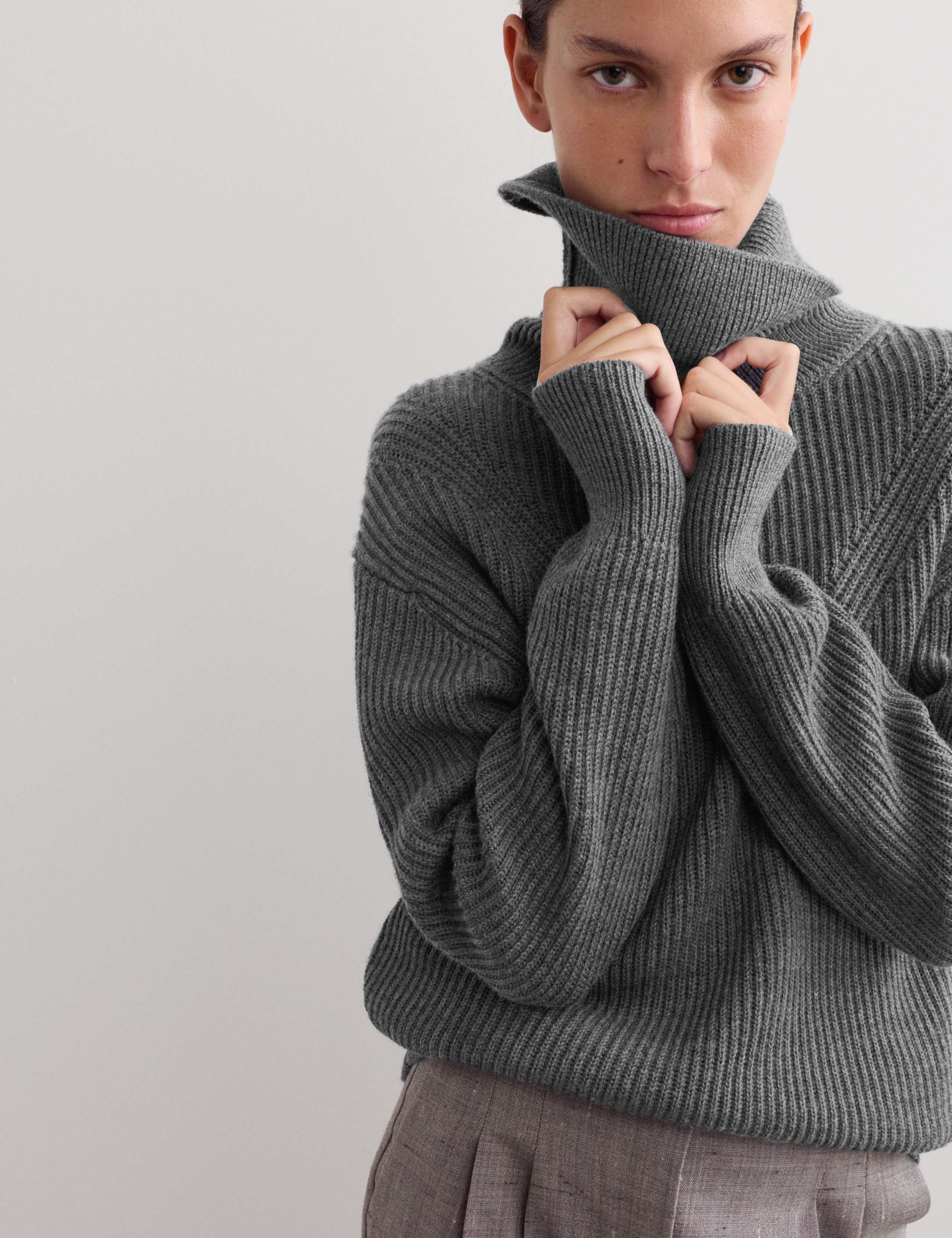 Pure Merino Wool Roll Neck Jumper 4 of 8