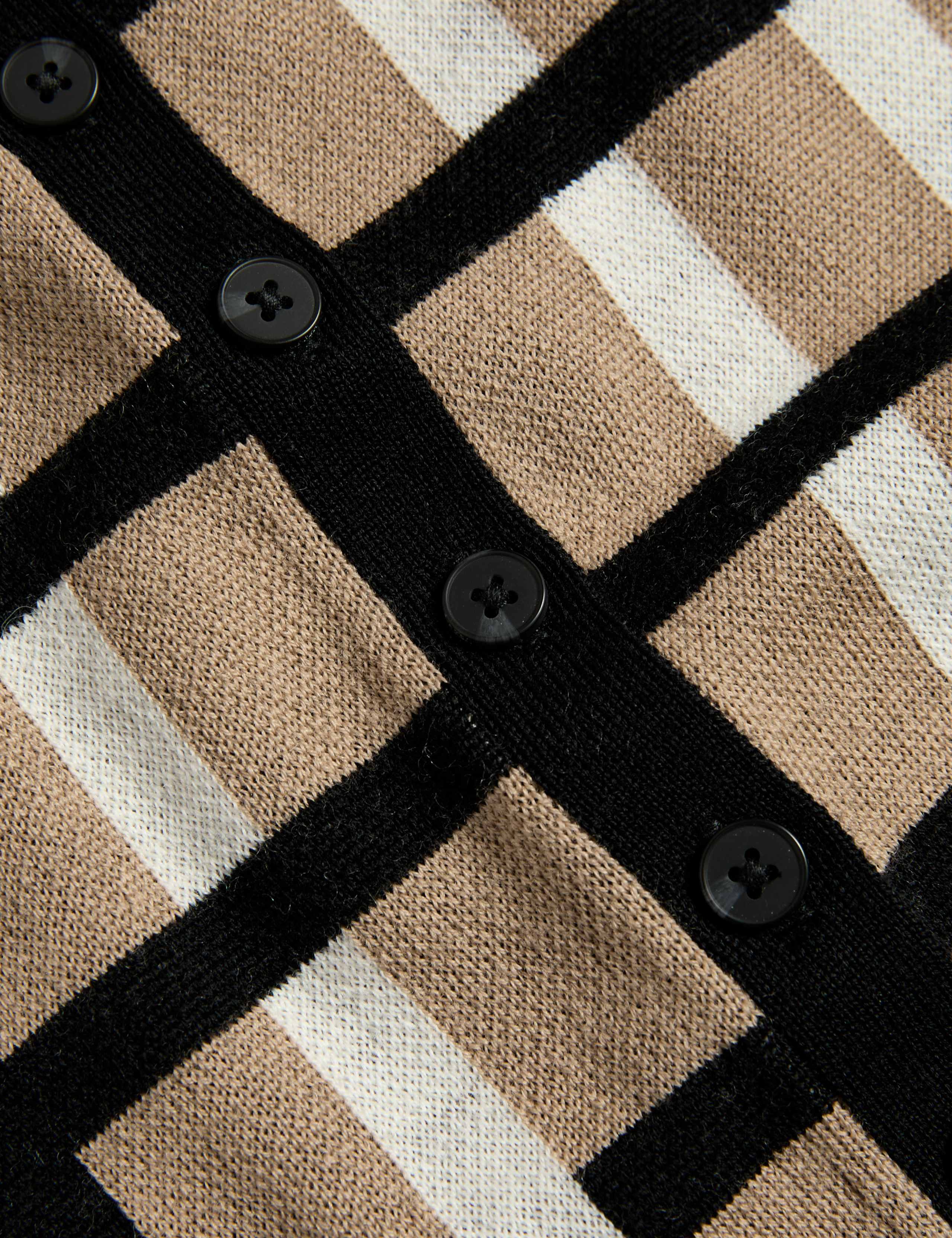Merino Jacquard Check Co-ord Cardigan 7 of 7
