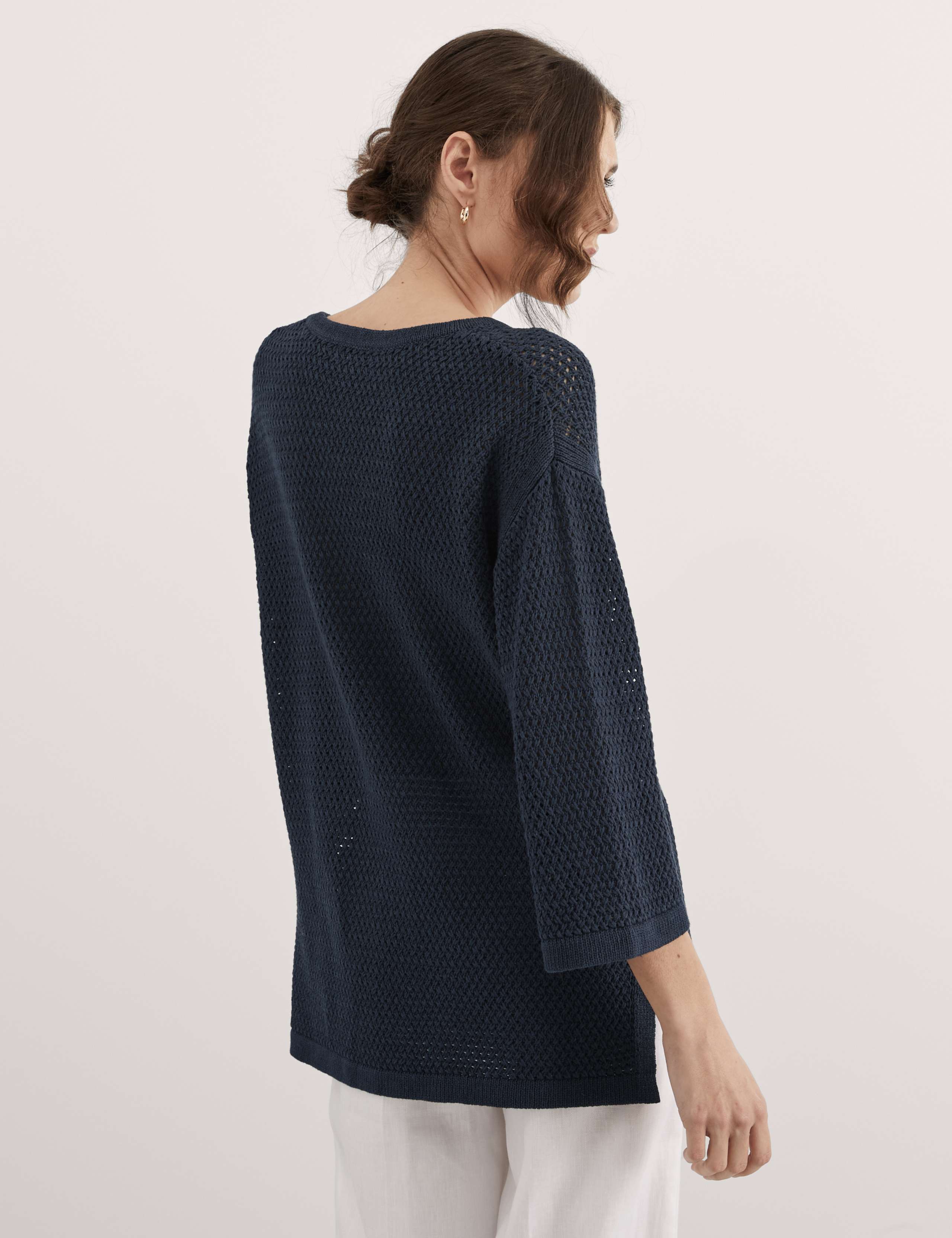 Cotton Rich V-Neck Relaxed Jumper 6 of 7