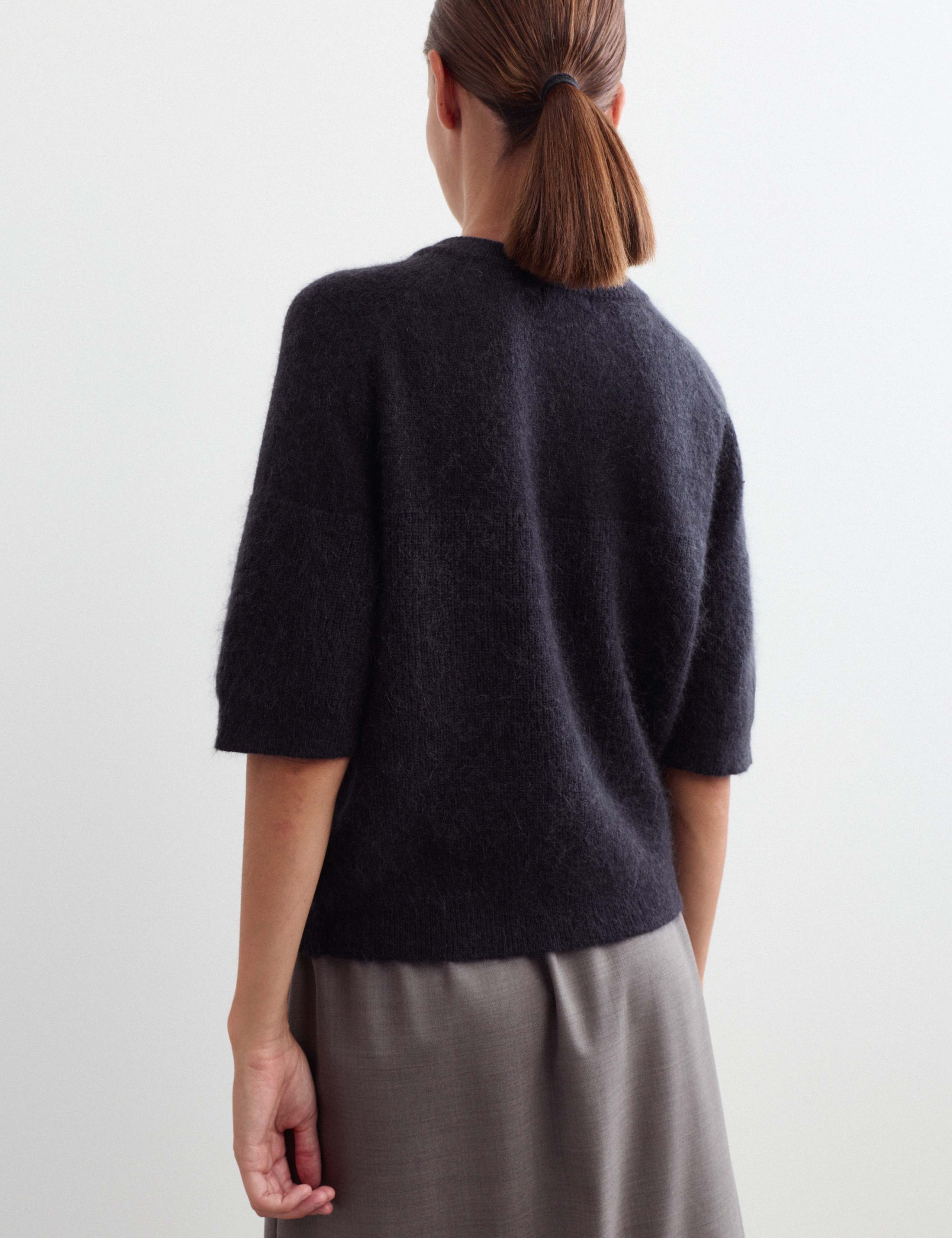 Wool Blend Ribbed Button Detail Jumper 6 of 6