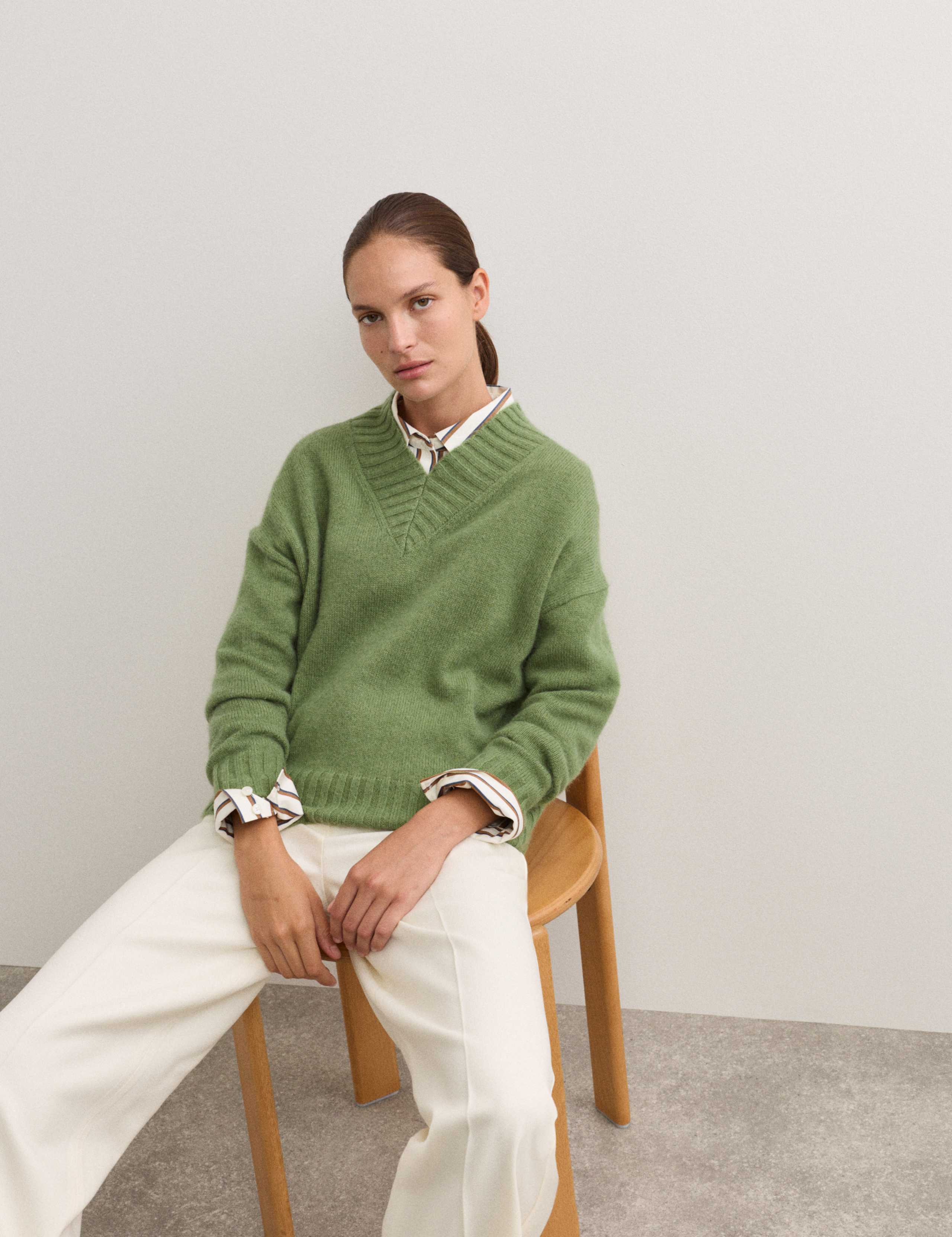 Mohair Blend V-Neck Jumper 5 of 8