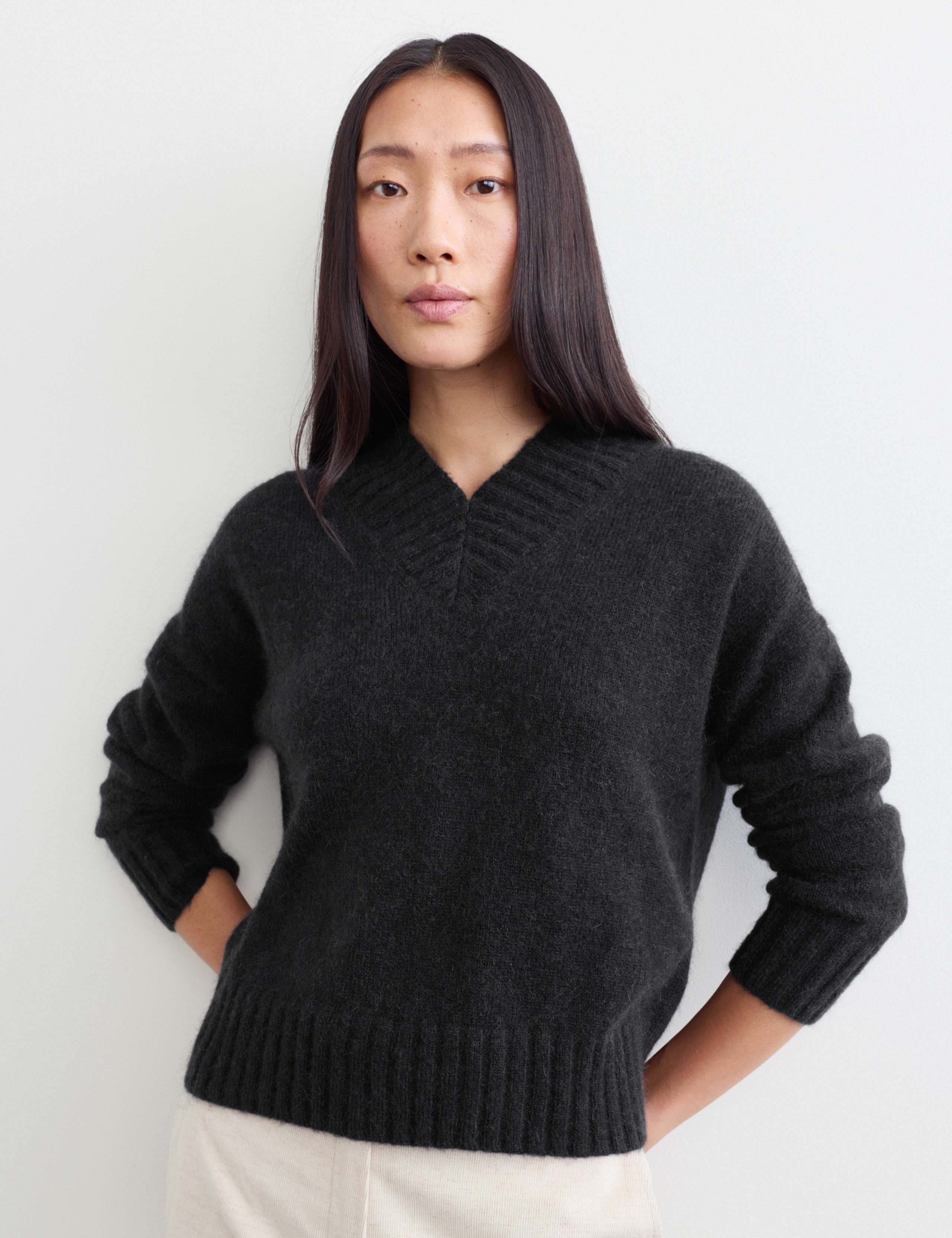 Mohair Blend V-Neck Jumper 3 of 7