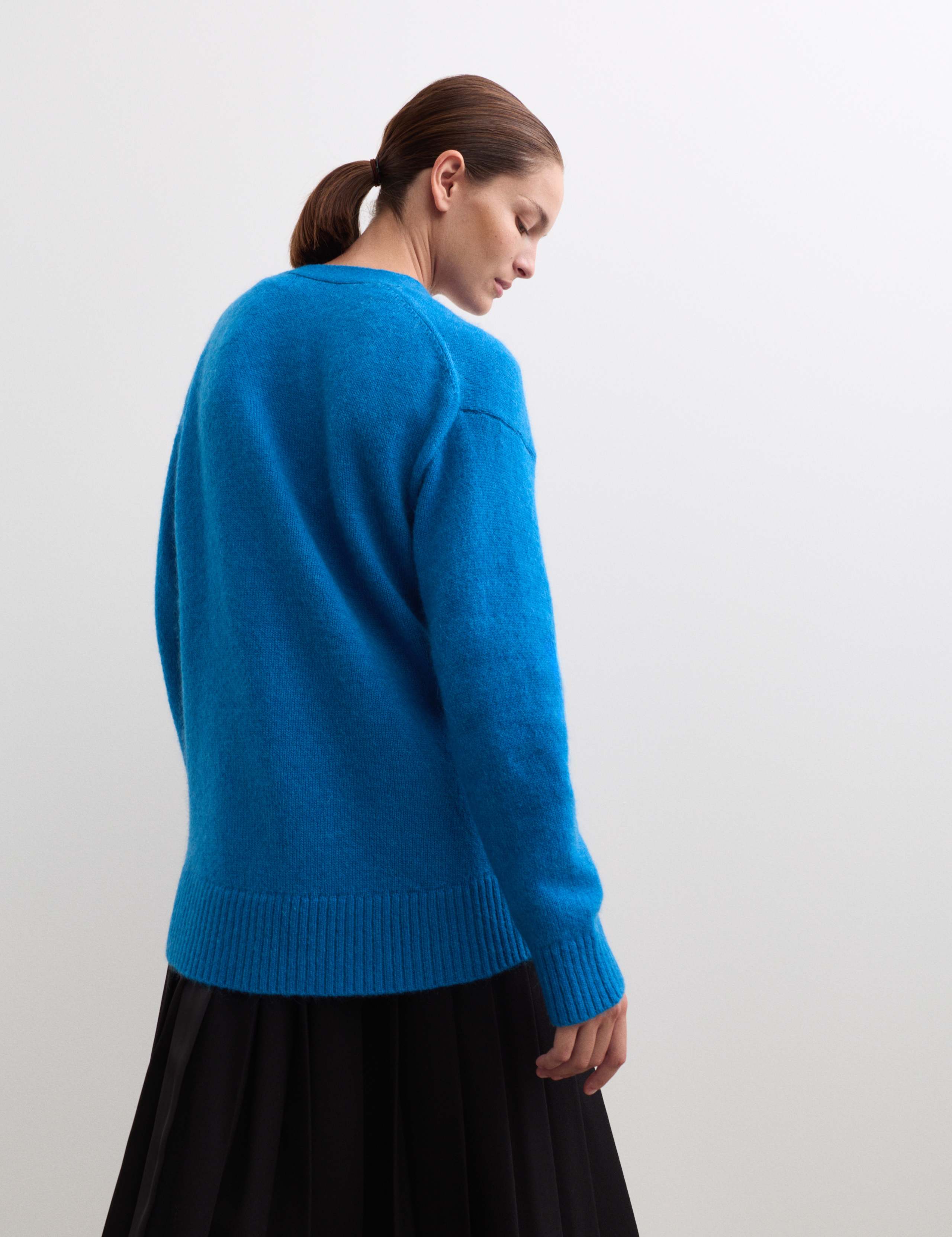 Mohair Blend V-Neck Relaxed Cardigan 6 of 6