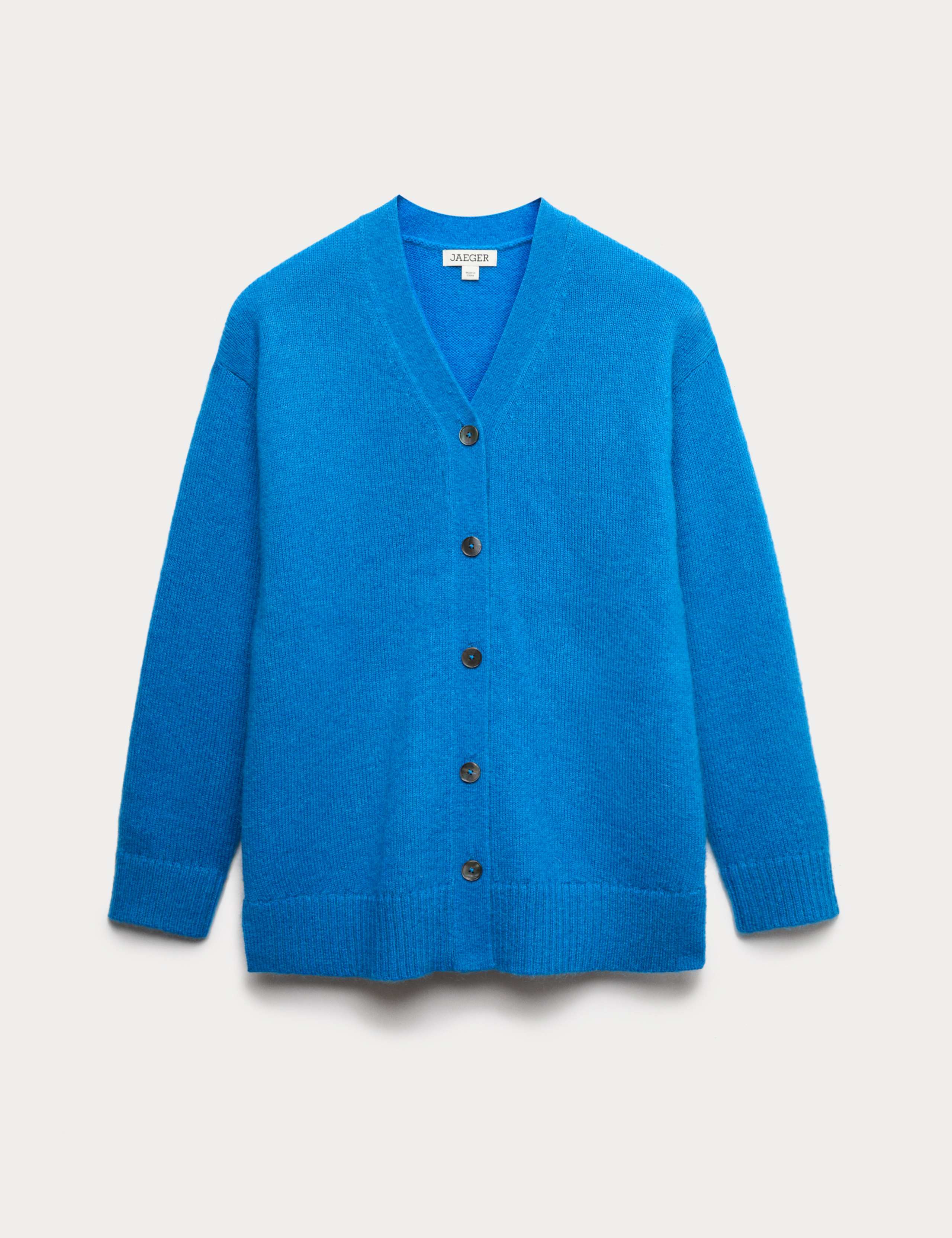 Mohair Blend V-Neck Relaxed Cardigan 2 of 6