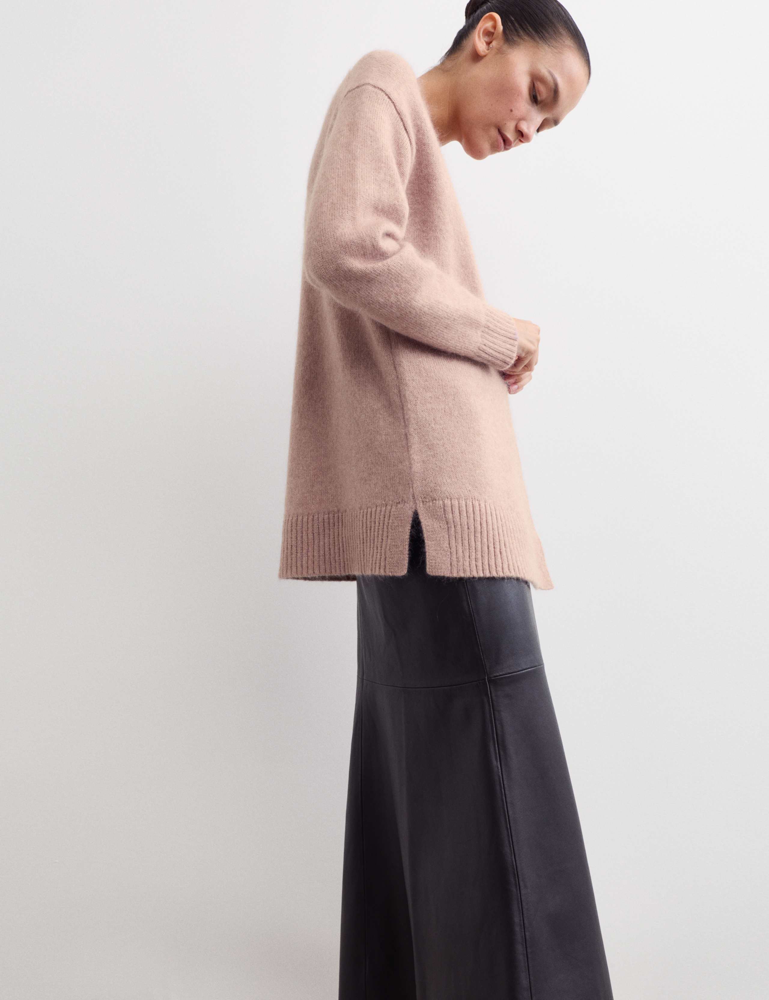 Mohair Blend V-Neck Relaxed Cardigan 5 of 6