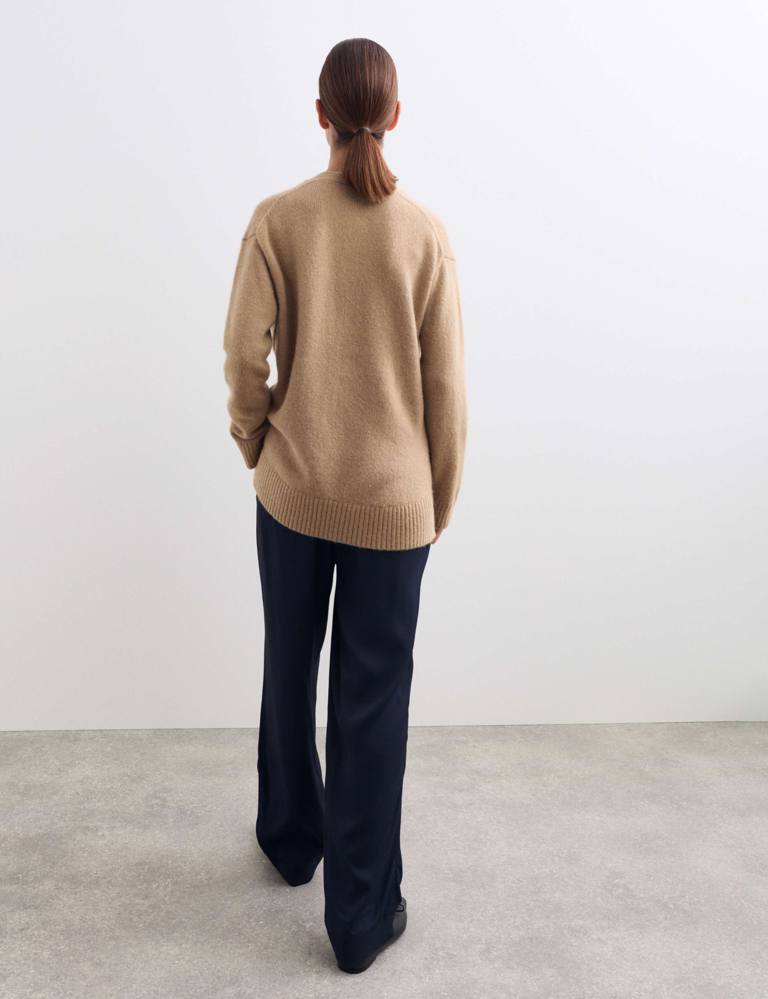 Mohair Blend V-Neck Relaxed Cardigan 6 of 6