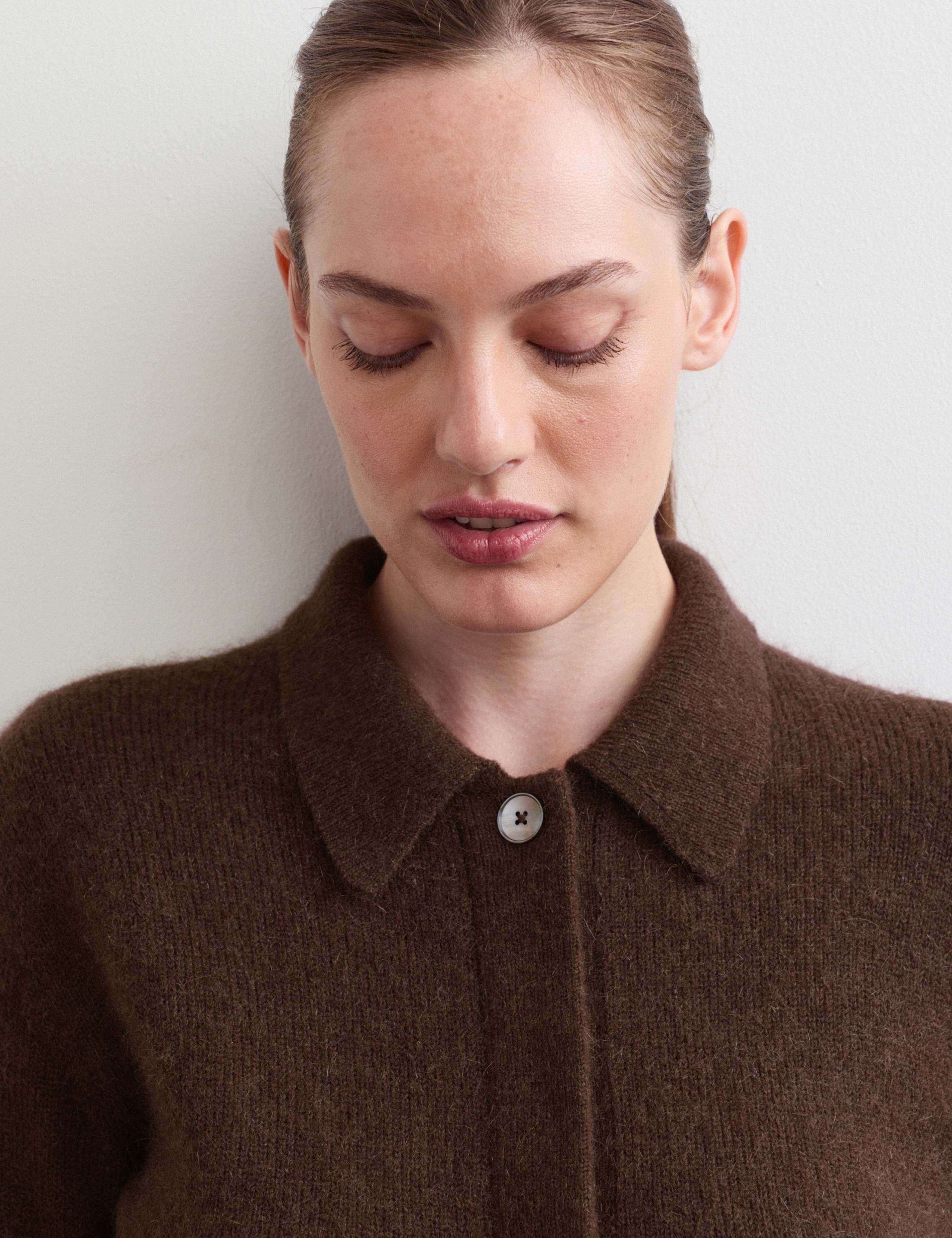Collared Cardigan with Wool and Mohair 4 of 7