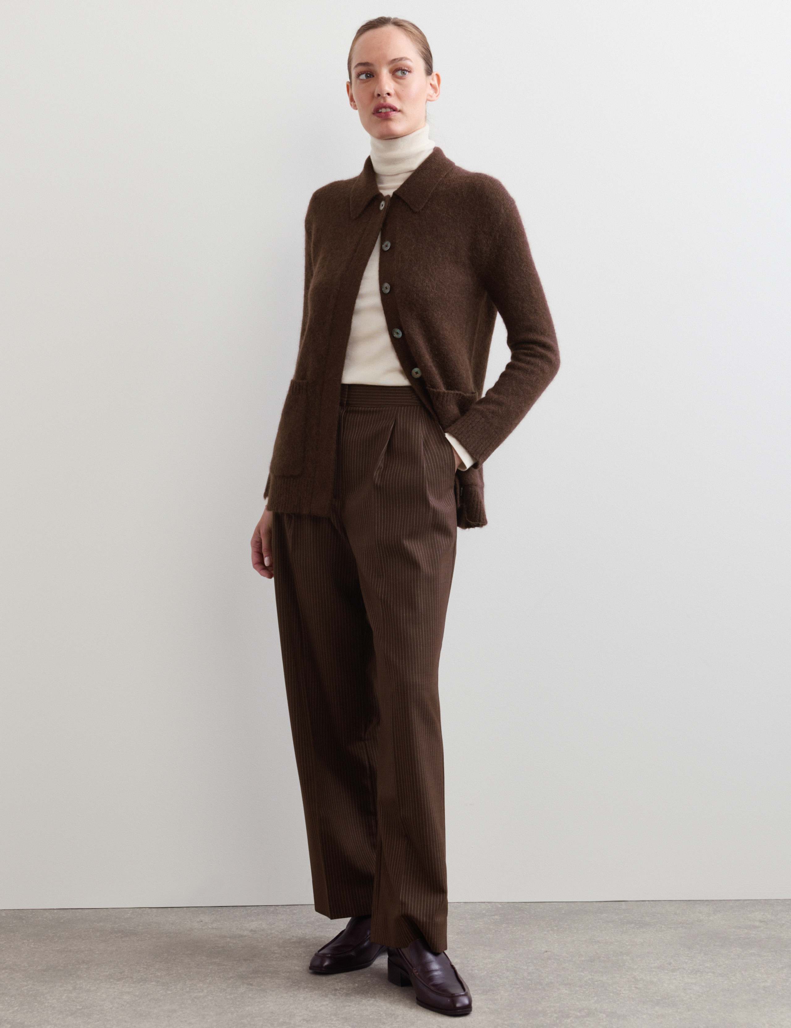 Collared Cardigan with Wool and Mohair 7 of 7