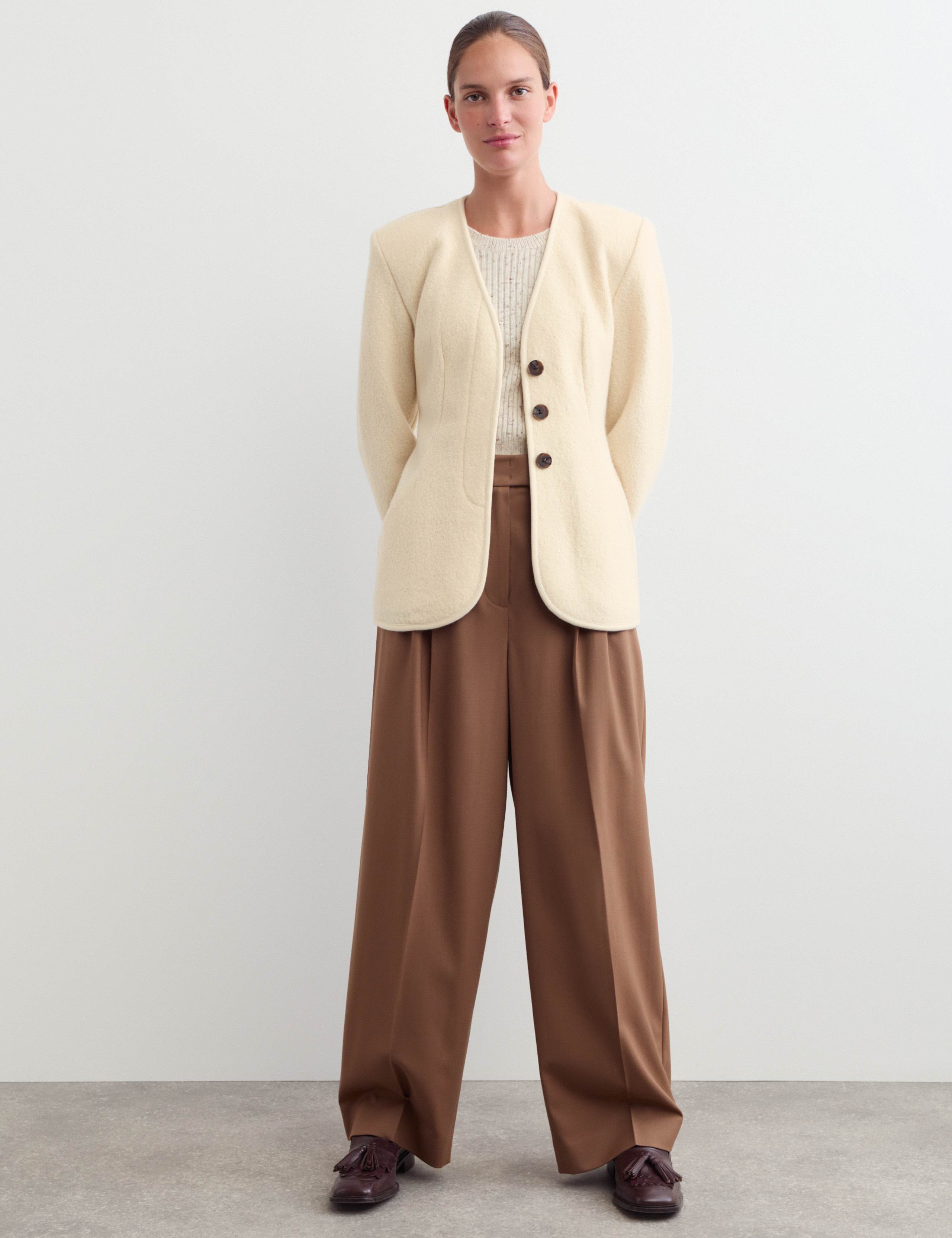 Pure Wool Waisted Slim Fit Jacket 3 of 7
