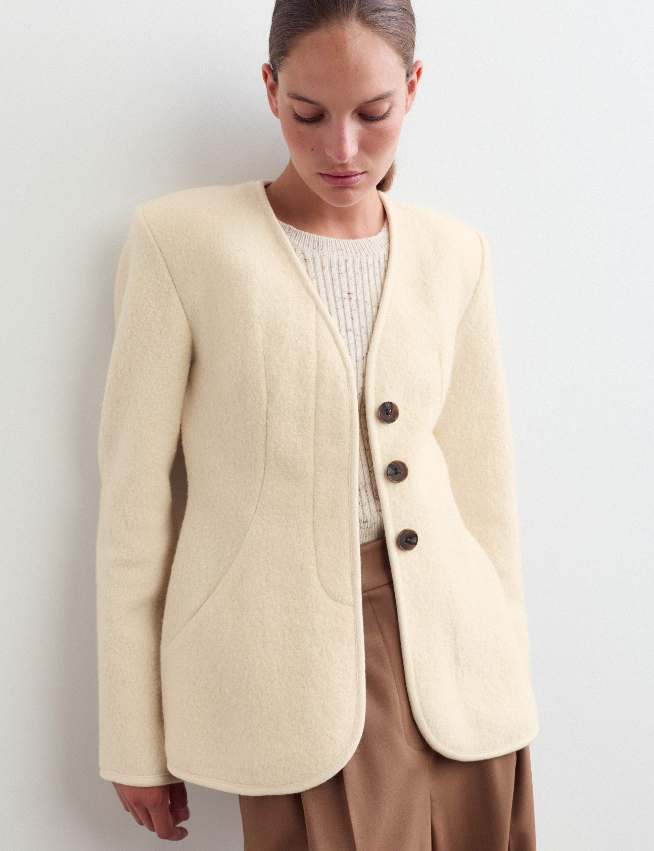 Pure Wool Waisted Slim Fit Jacket 6 of 7
