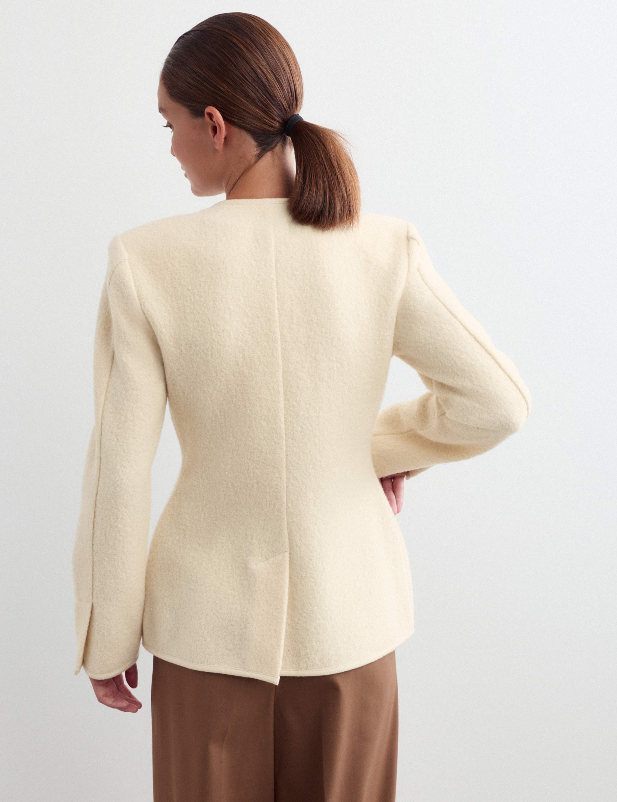 Pure Wool Waisted Slim Fit Jacket 7 of 7