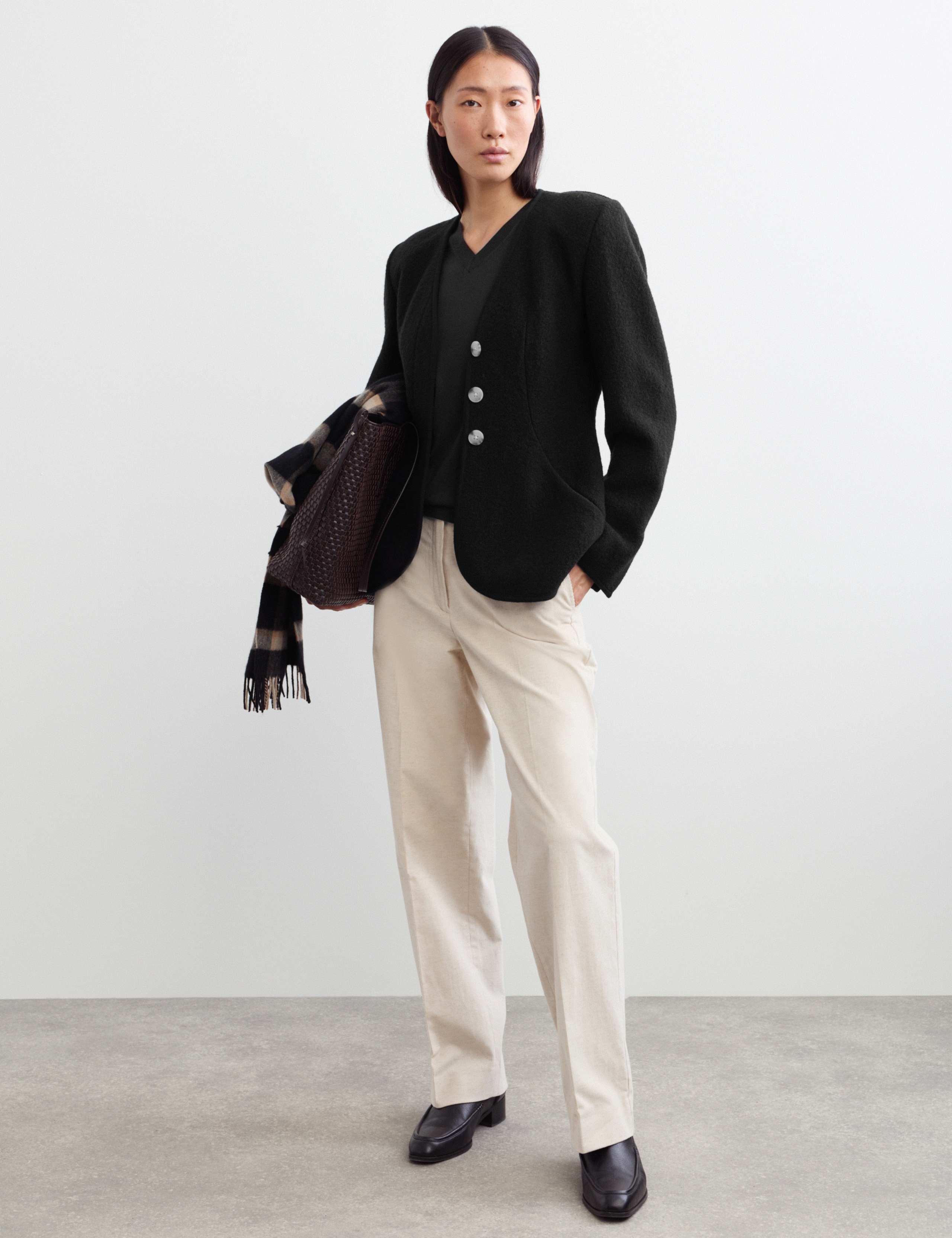 Pure Wool Waisted Slim Fit Jacket 3 of 7