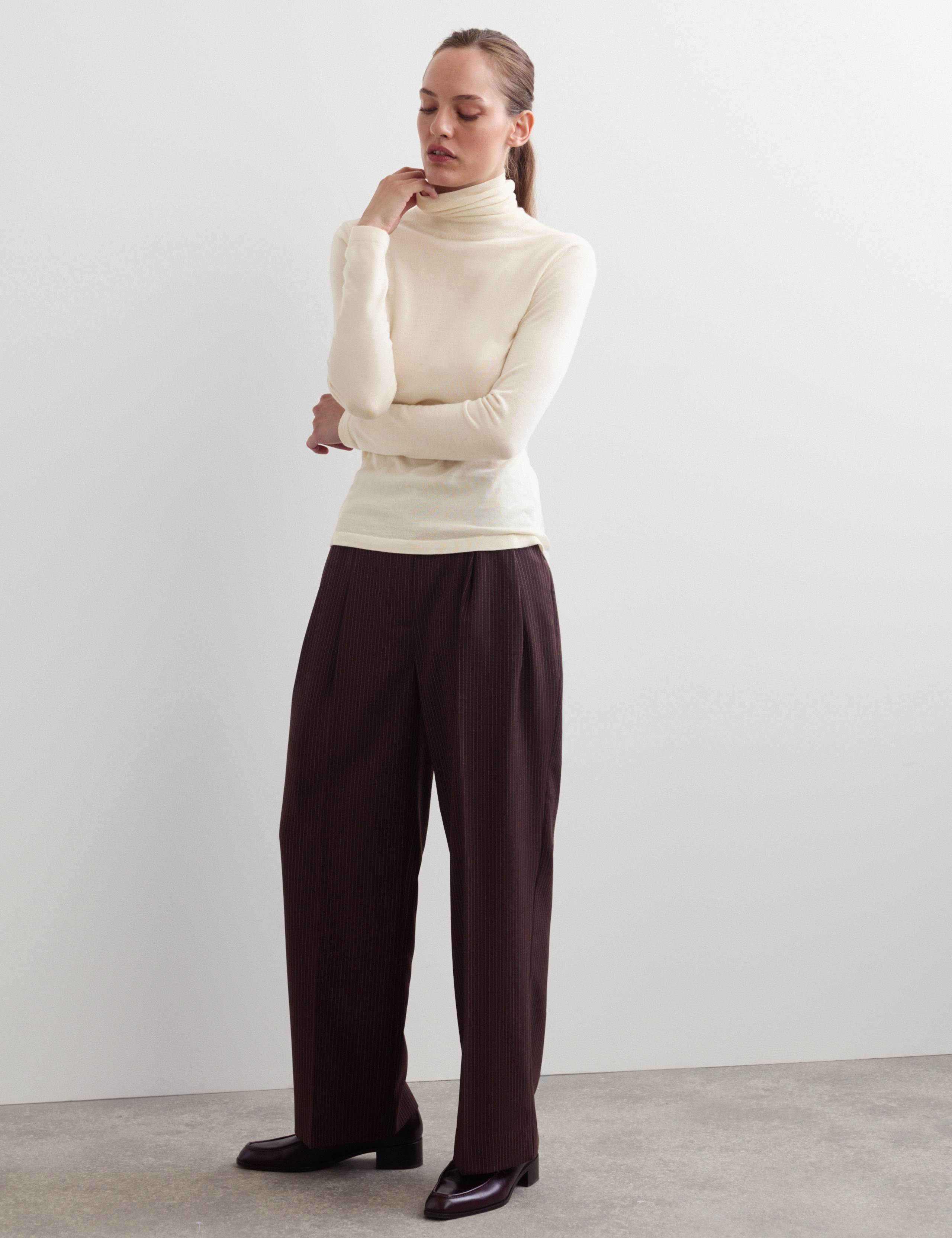 Wool with Cashmere Roll Neck Jumper 1 of 7