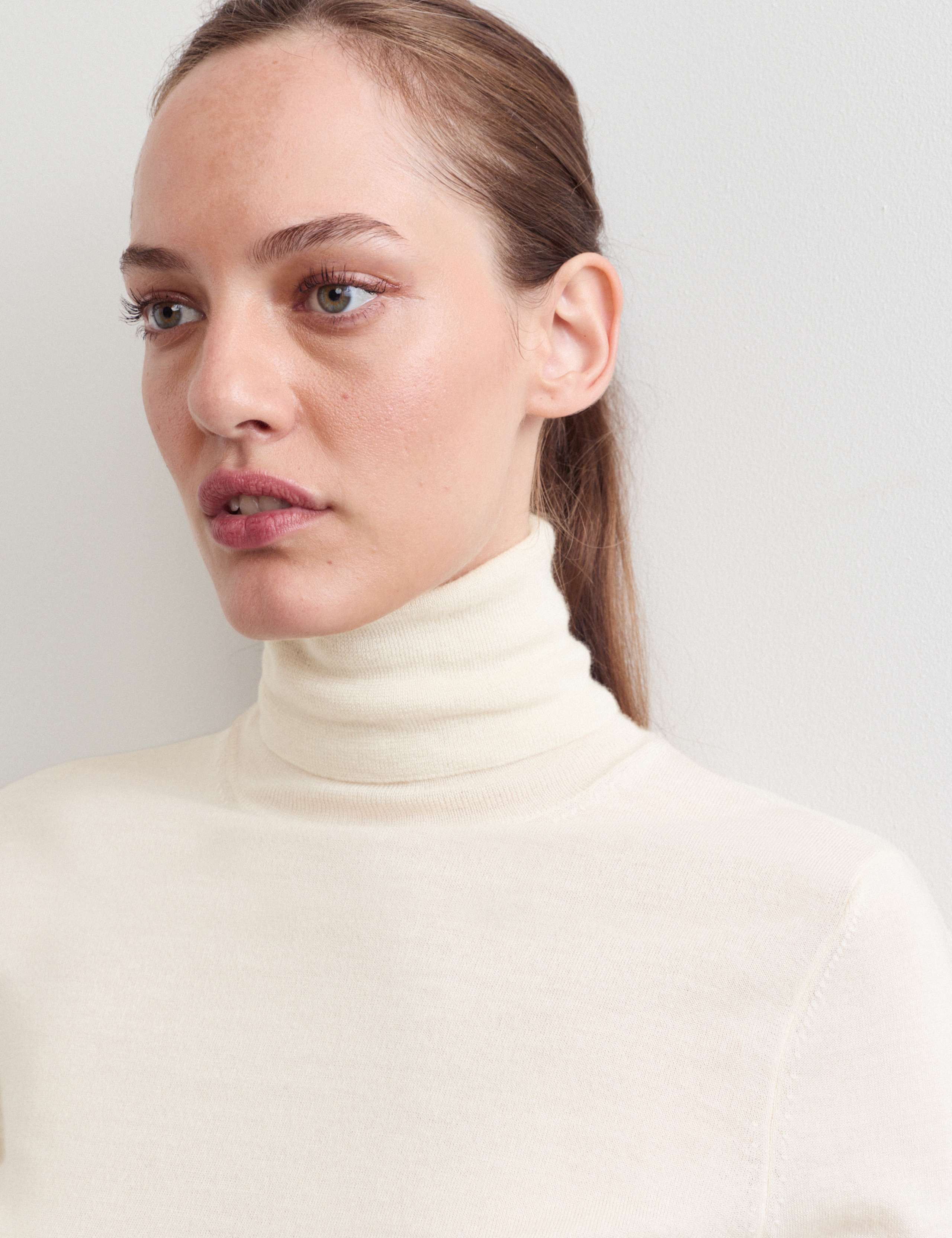 Wool with Cashmere Roll Neck Jumper 3 of 7
