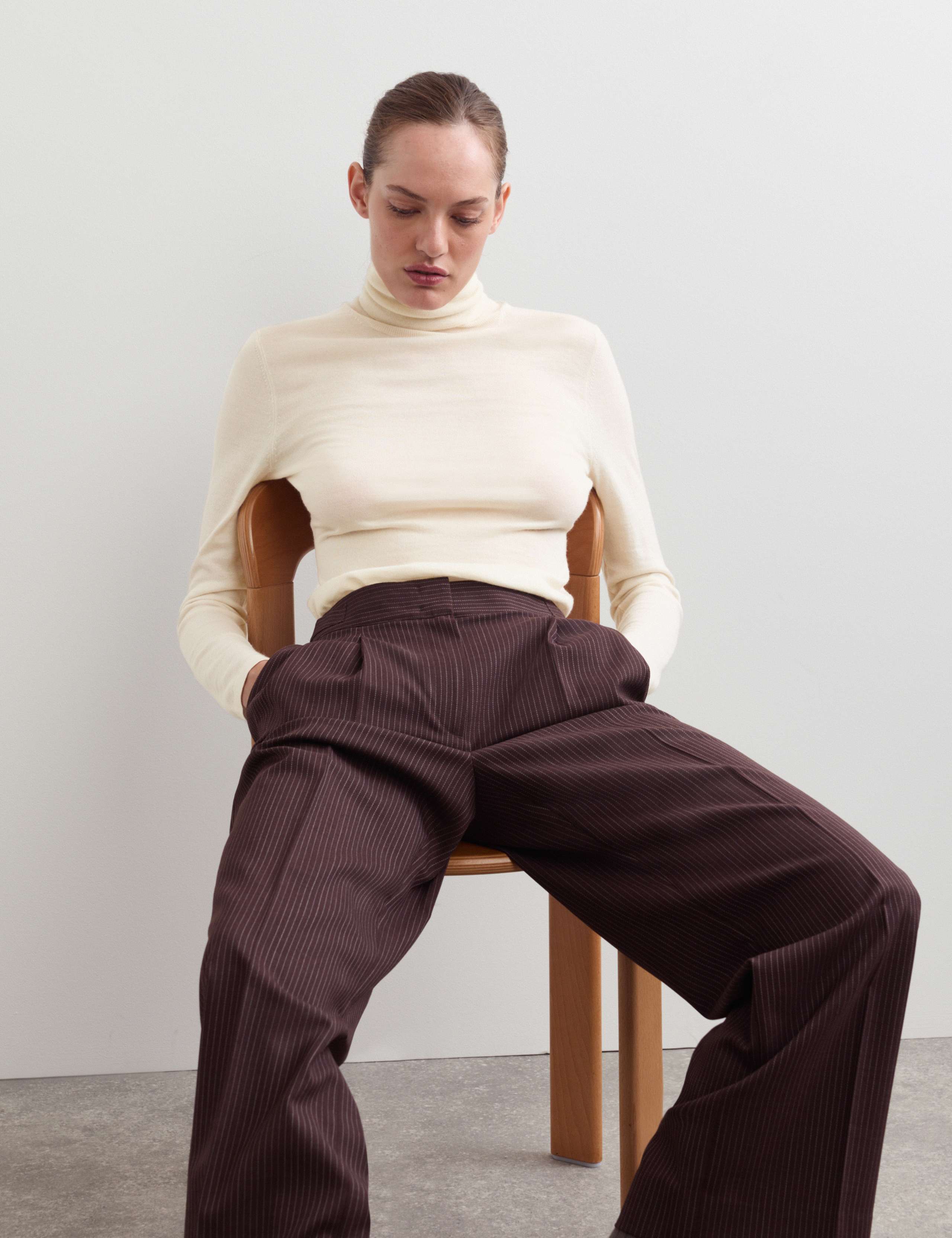 Wool with Cashmere Roll Neck Jumper 4 of 7