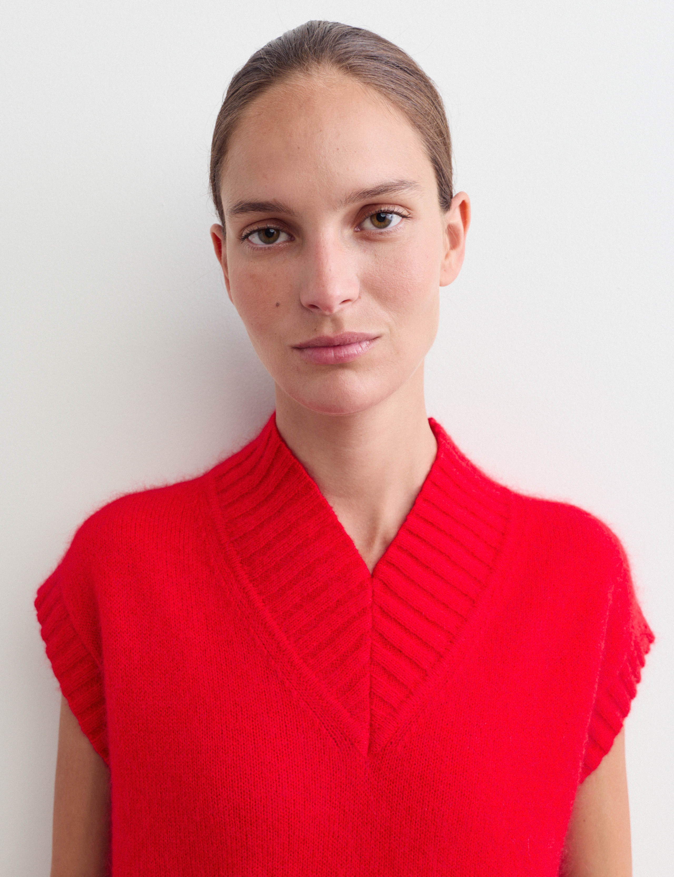 Mohair and Wool V-Neck Knitted Top 3 of 6