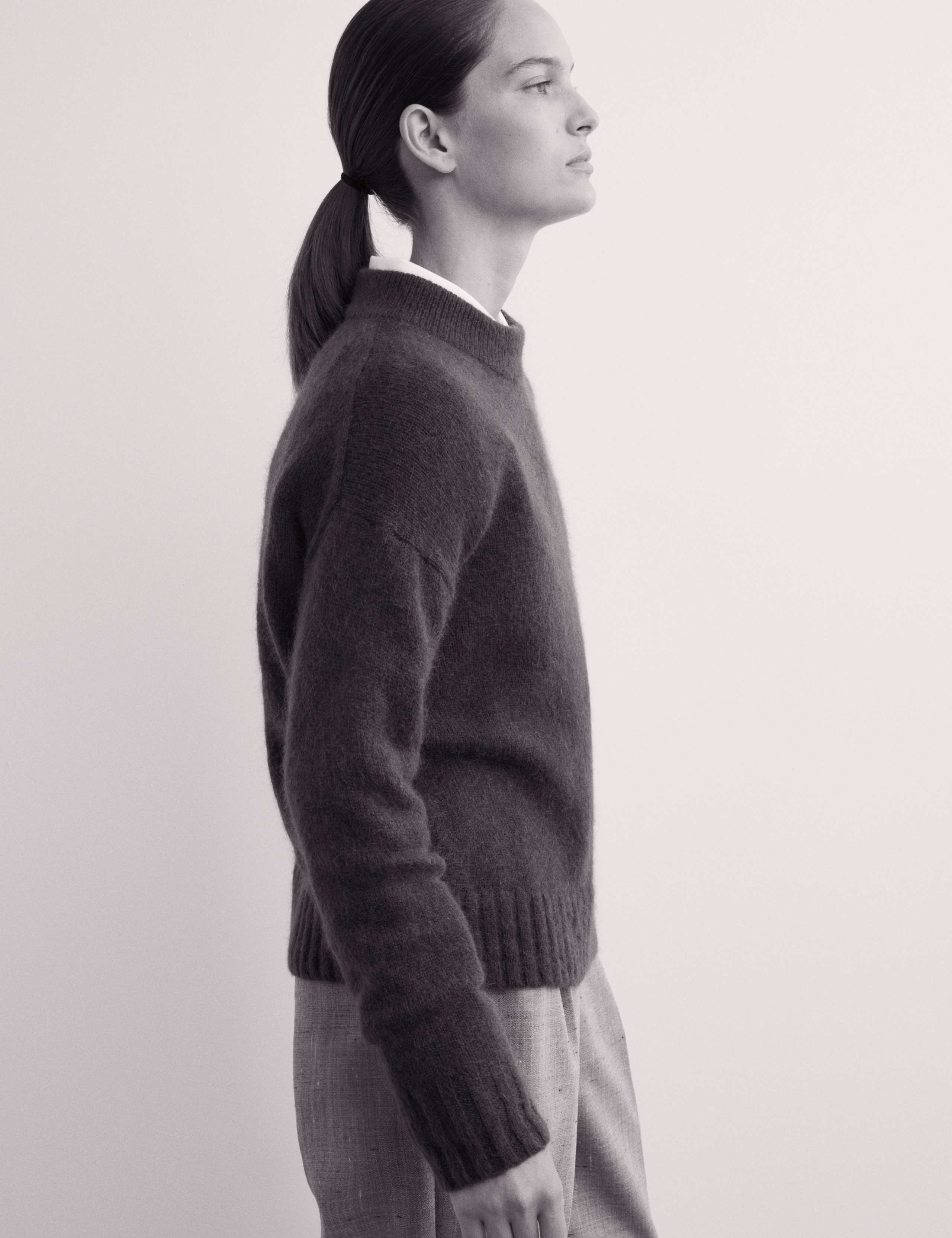 Mohair Wool Blend Funnel Neck Jumper 4 of 5