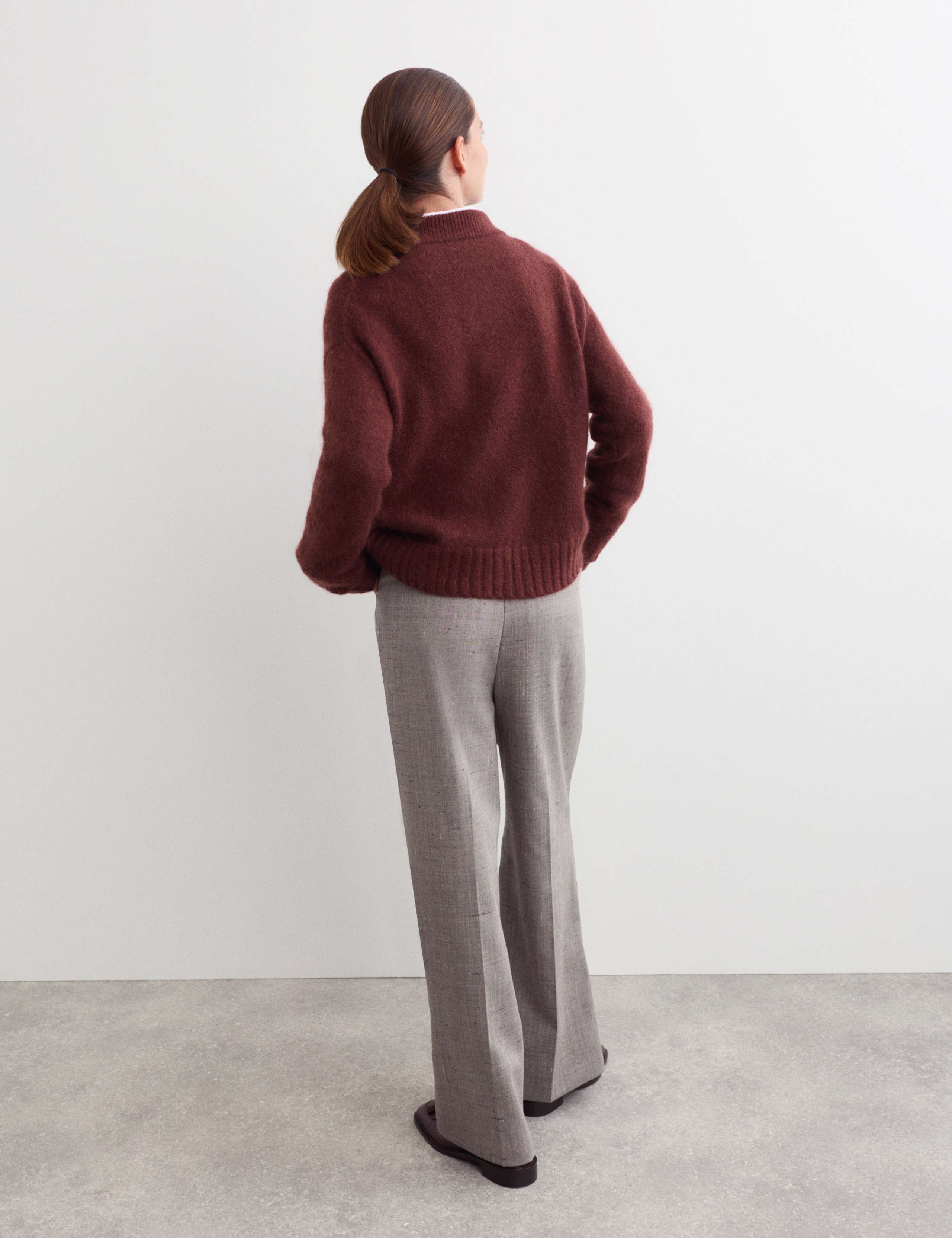 Mohair Wool Blend Funnel Neck Jumper 5 of 5