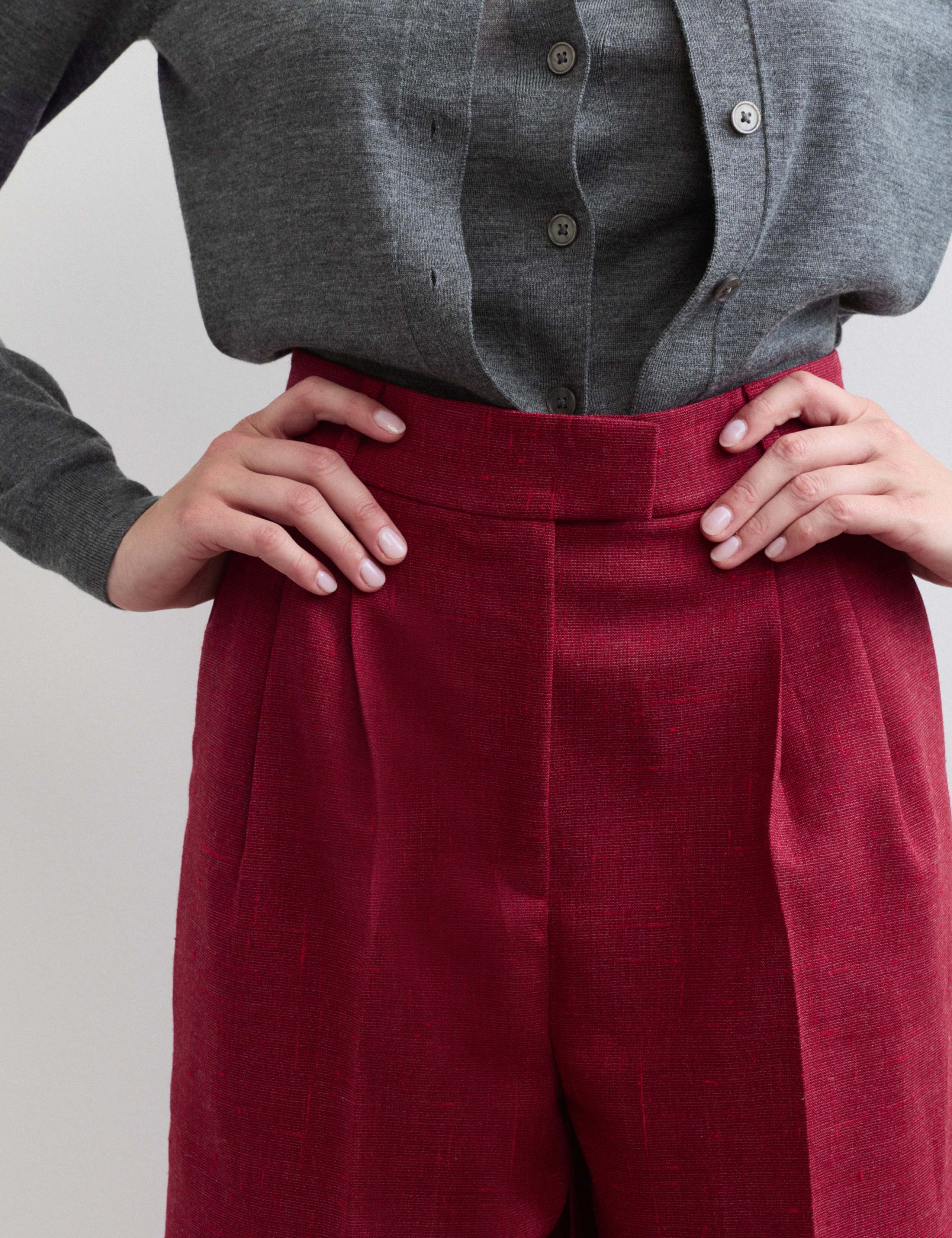 Wool with Cashmere Button Front Cardigan 4 of 6