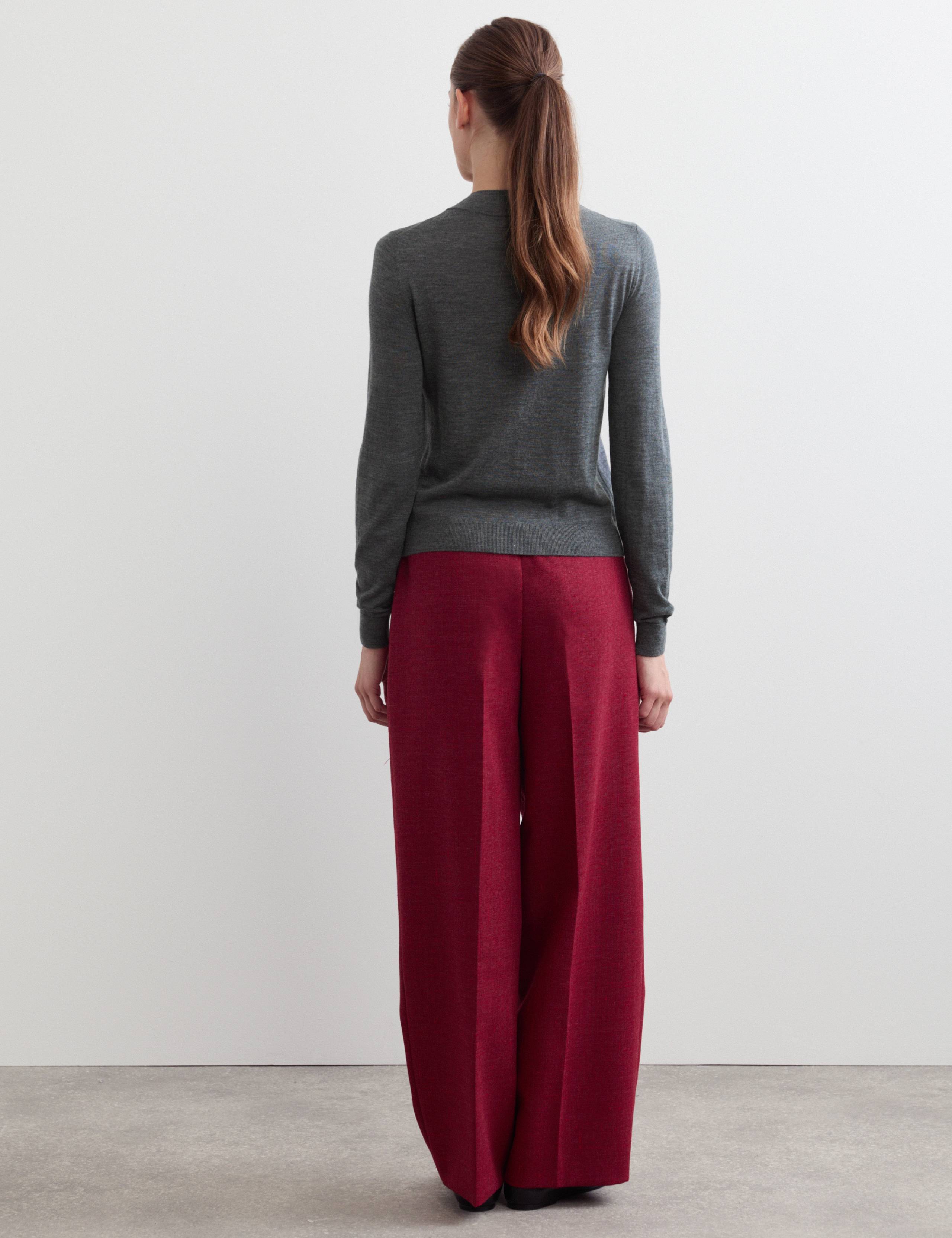 Wool with Cashmere Button Front Cardigan 6 of 6