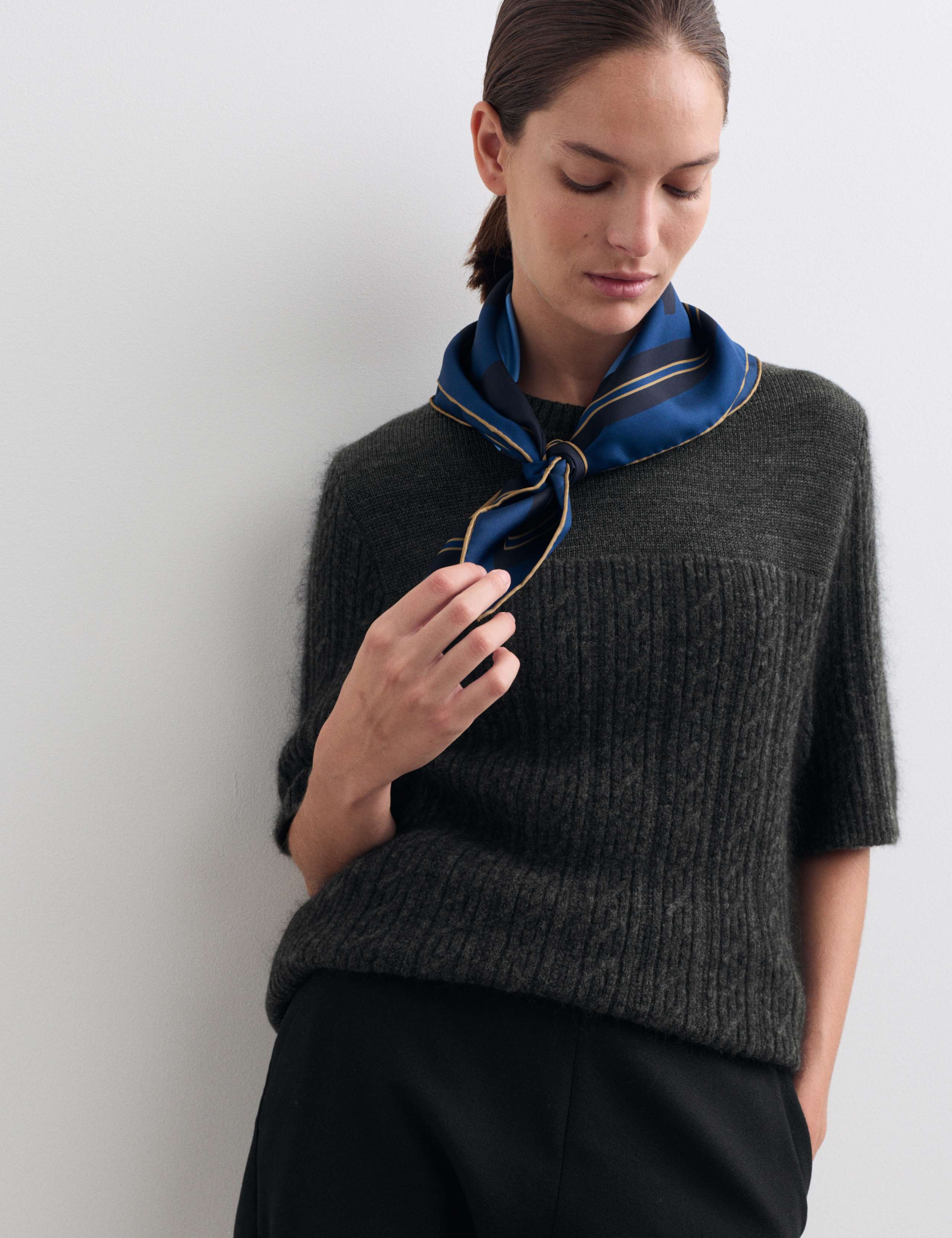 Wool Rich Knitted Top with Mohair 1 of 6