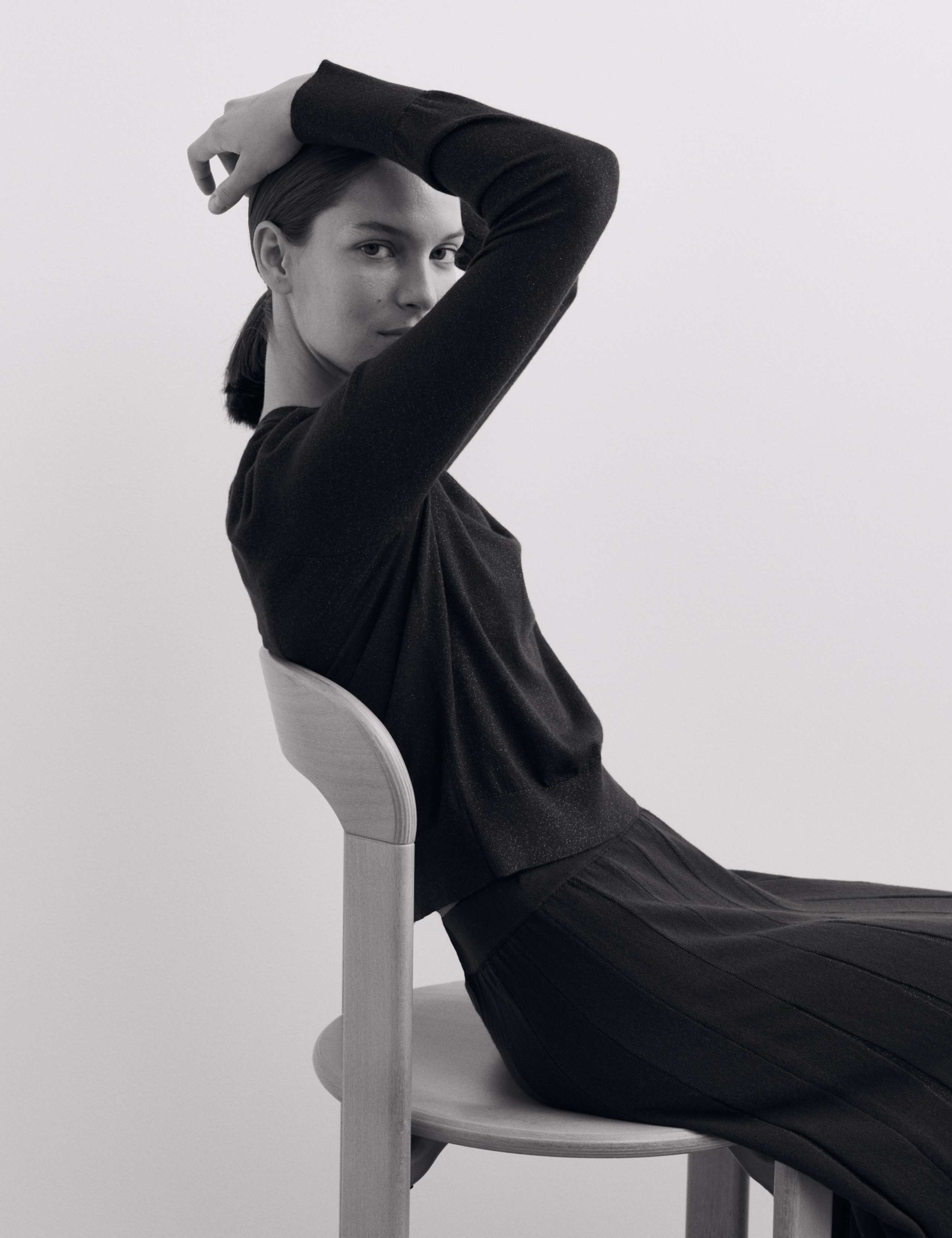 Merino Wool Rich Metallic Relaxed Jumper 6 of 7