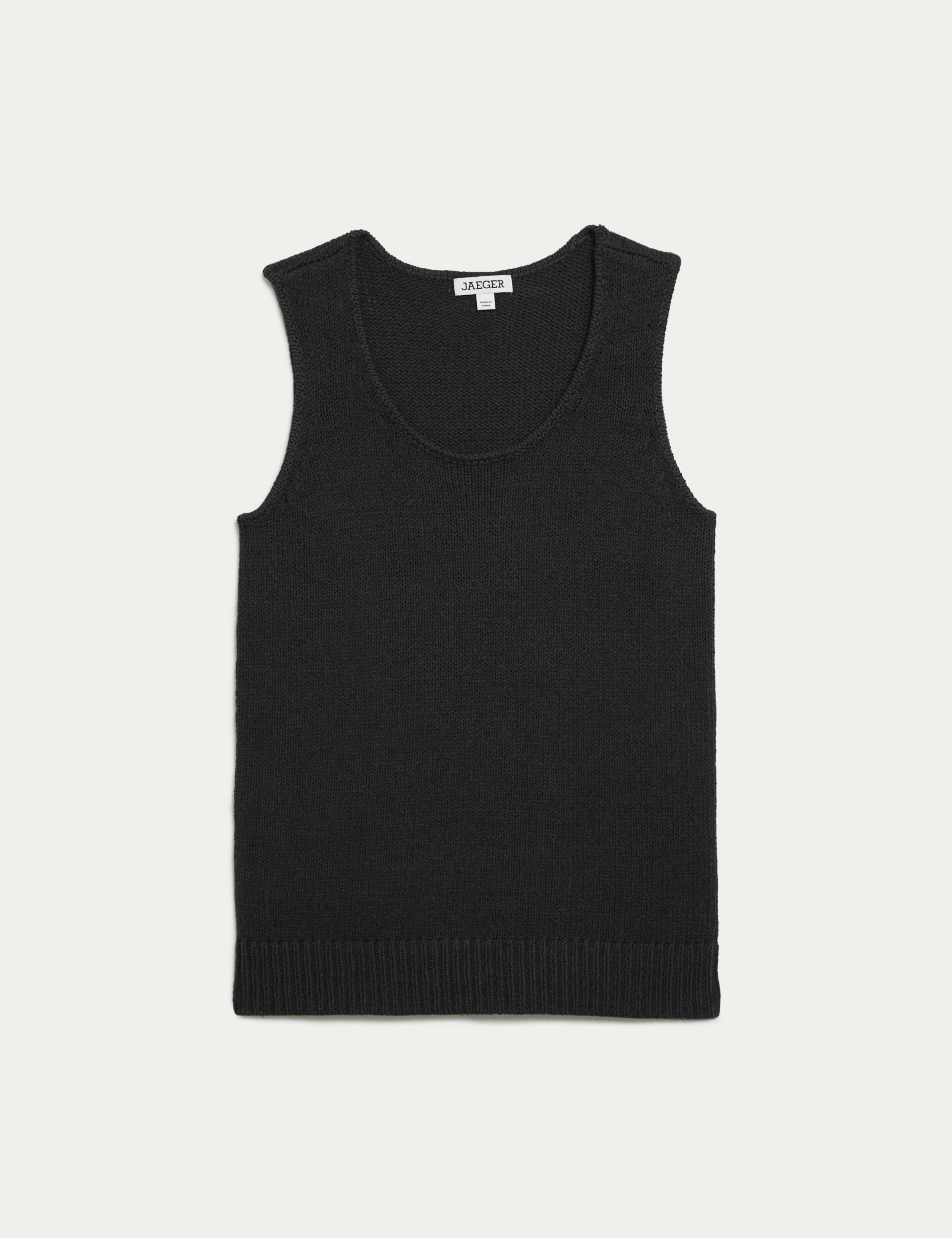 Cotton Rich Ribbed Knitted Vest 2 of 6