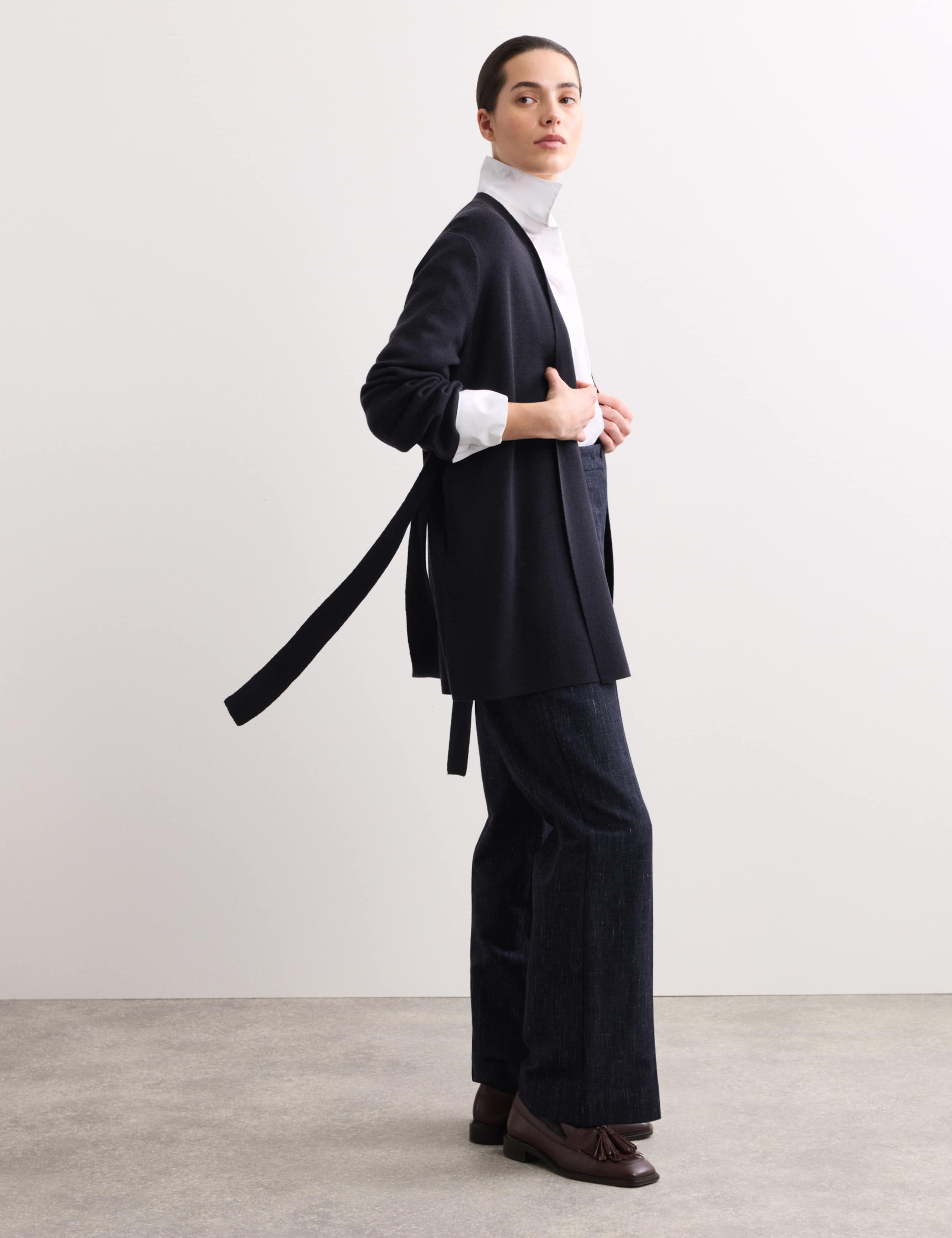 Pure Merino Wool Wrap cardigan 1 of 7