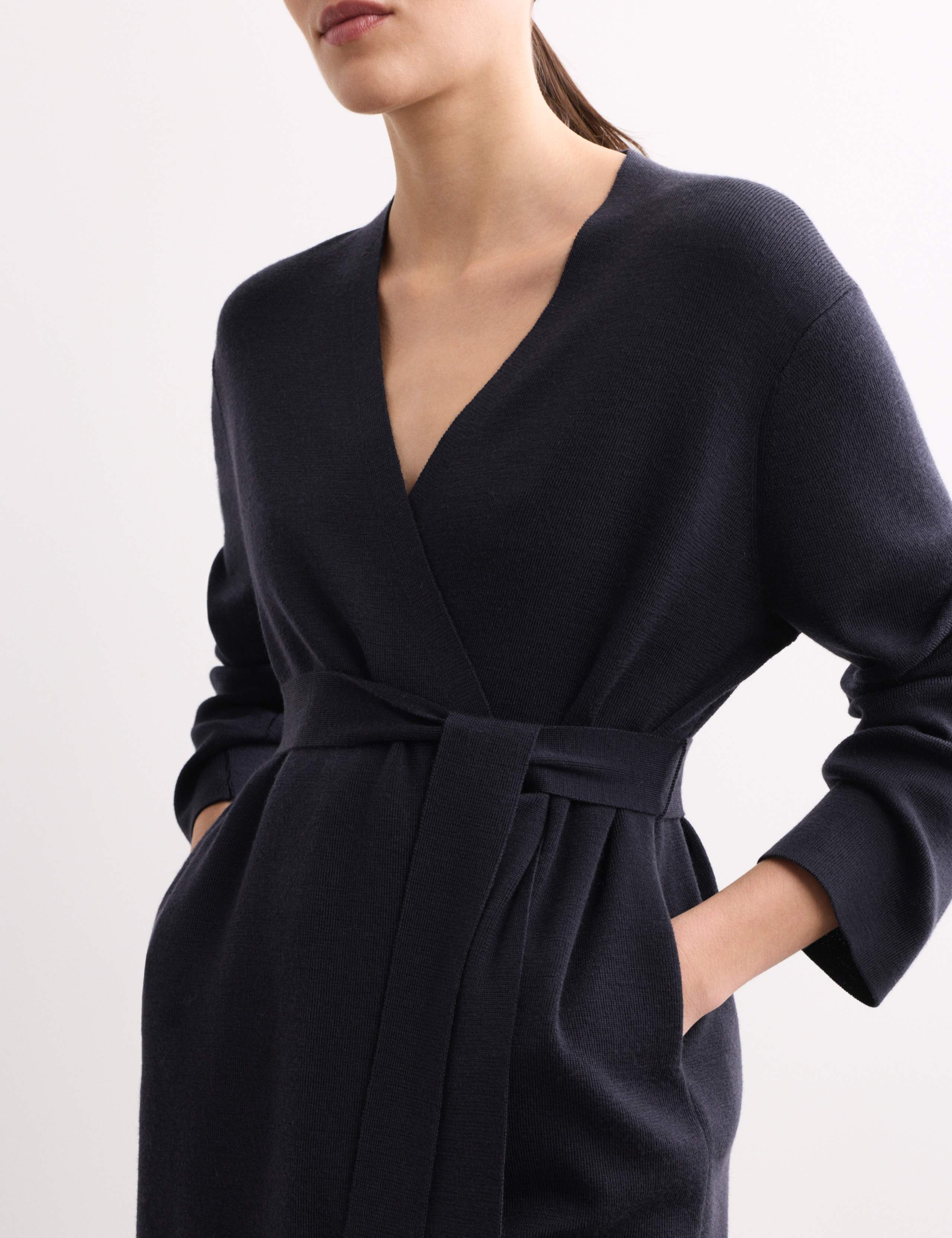 Pure Merino Wool Wrap cardigan 3 of 7