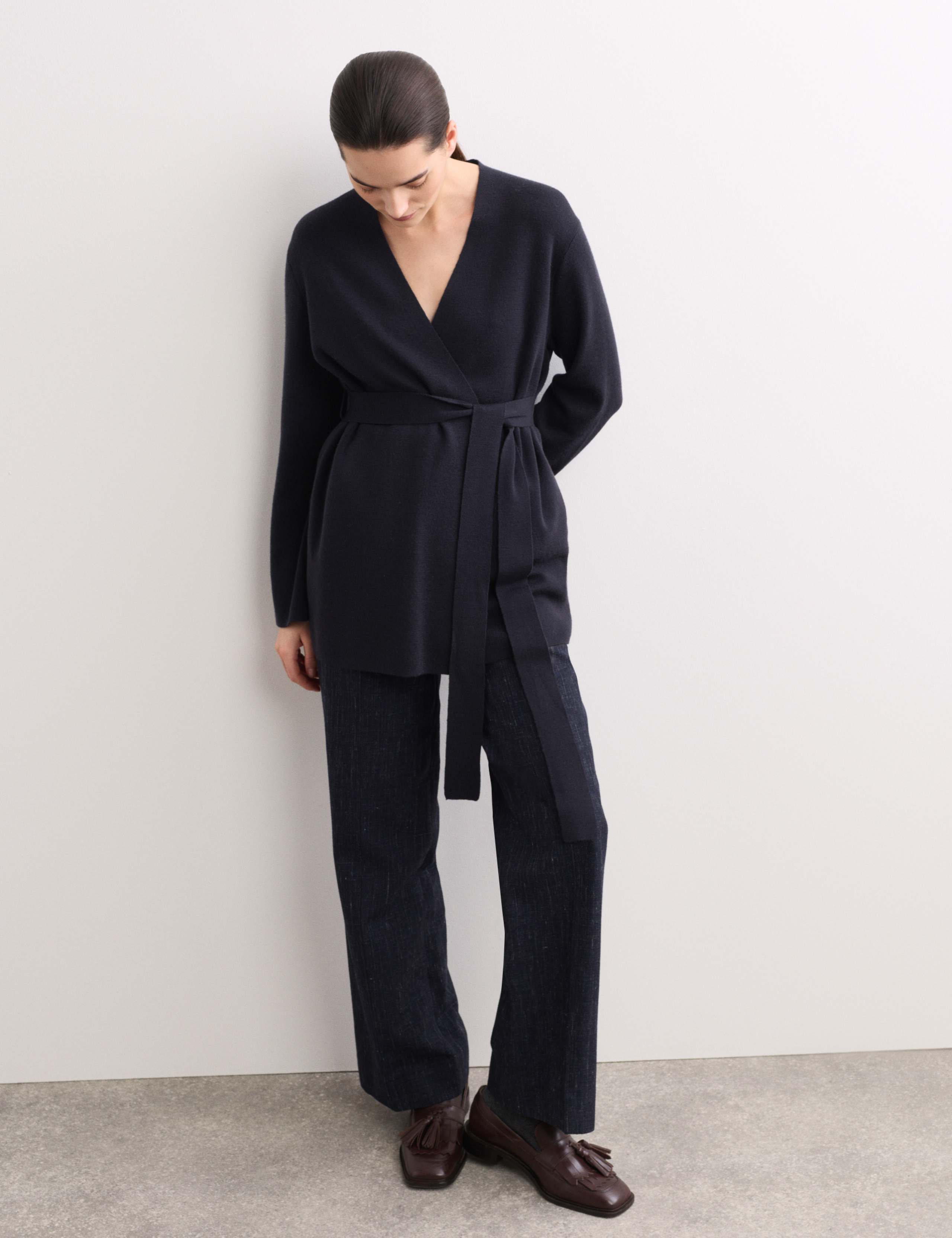 Pure Merino Wool Wrap cardigan 6 of 7