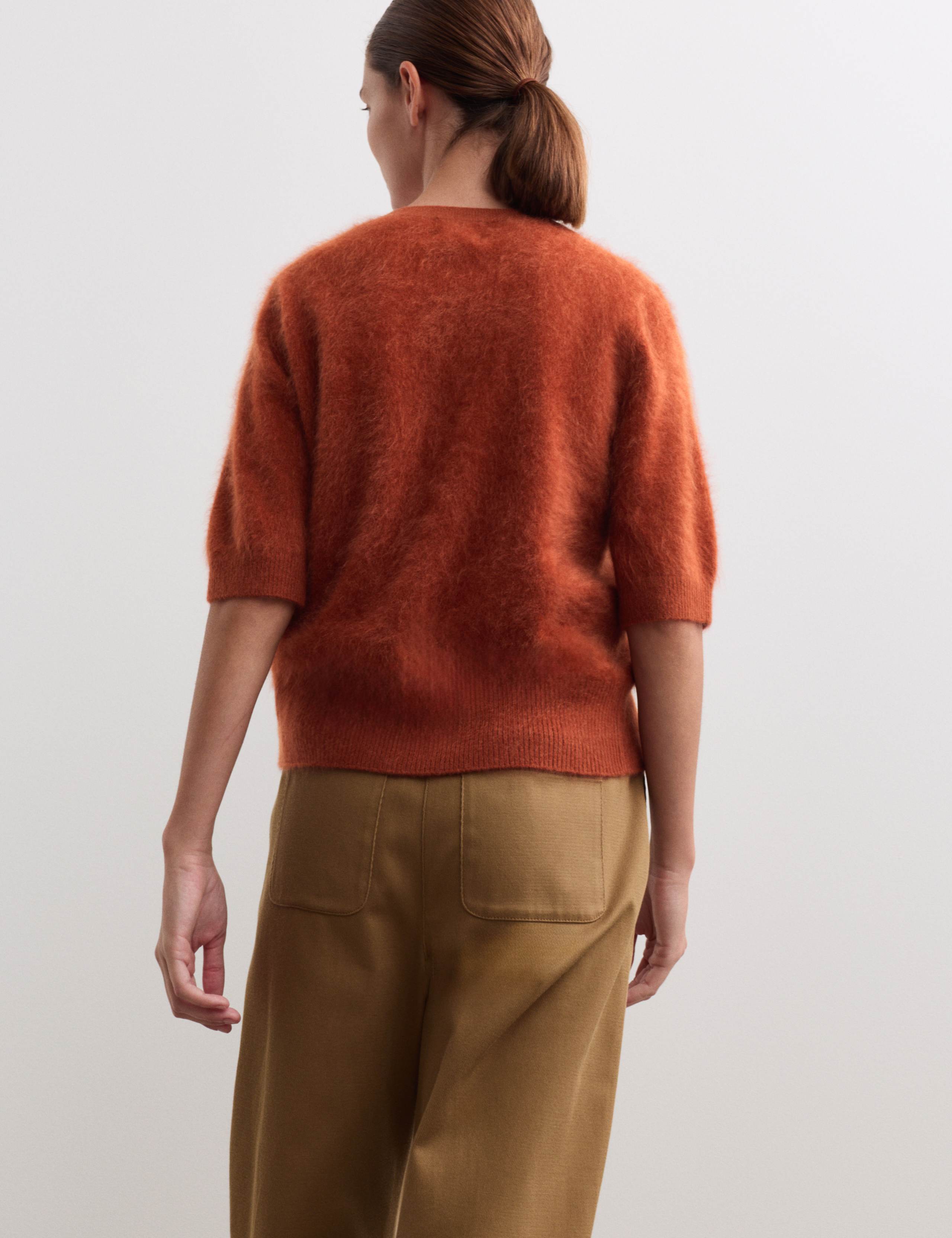 Pure Cashmere Short Sleeve Cardigan 5 of 5