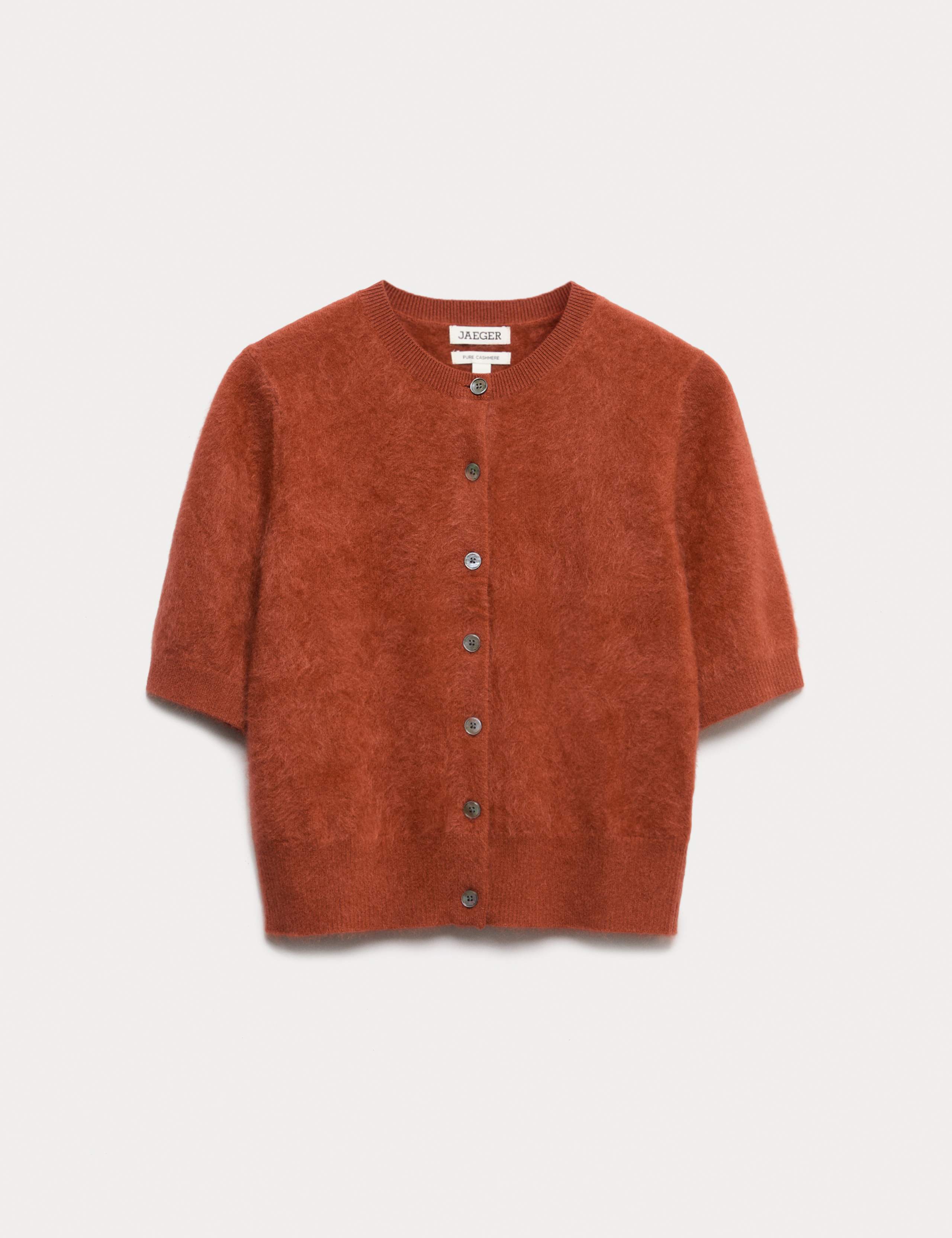 Pure Cashmere Short Sleeve Cardigan 2 of 5