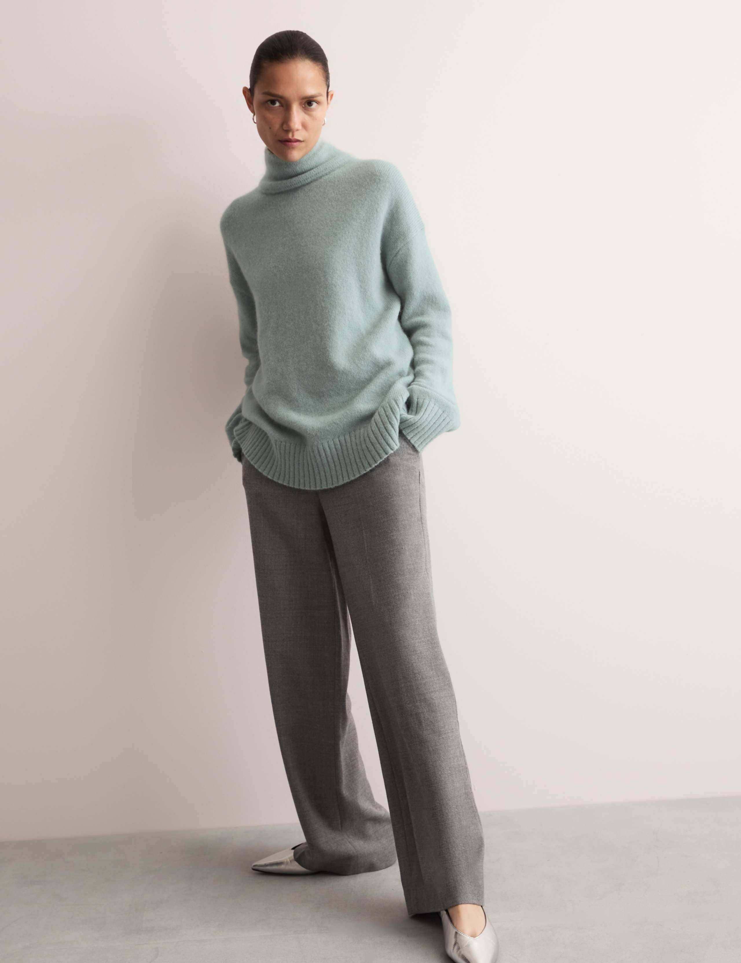 Mohair Blend Funnel Neck Jumper 3 of 7
