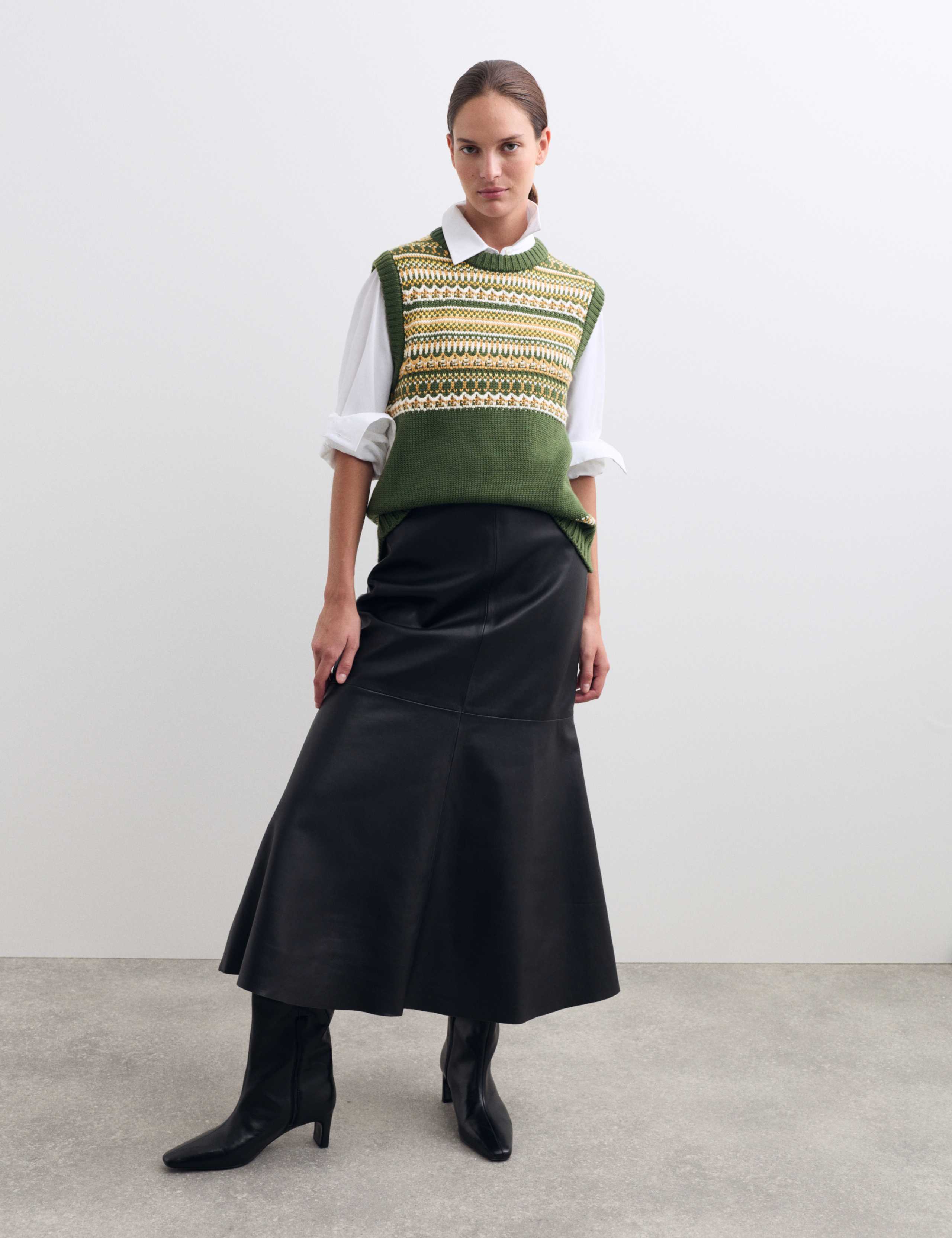 Pure Wool Fair Isle Tank Top 3 of 7