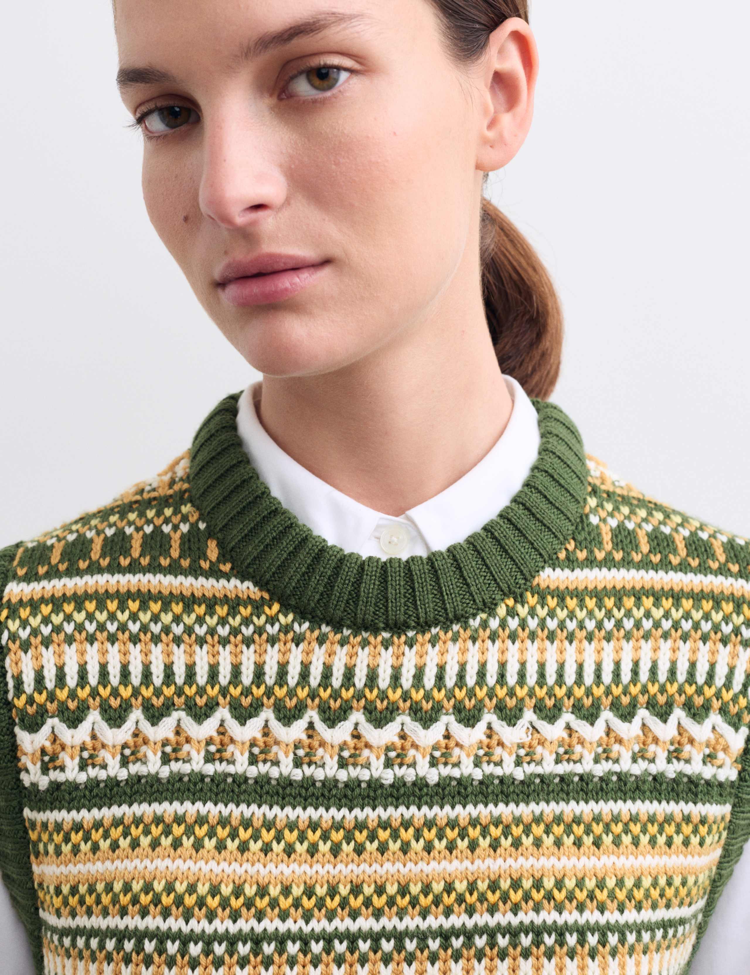 Pure Wool Fair Isle Tank Top 5 of 7